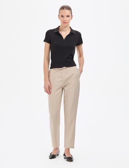 Kum Carrot Fit Kanvas Pantolon - 50318197002