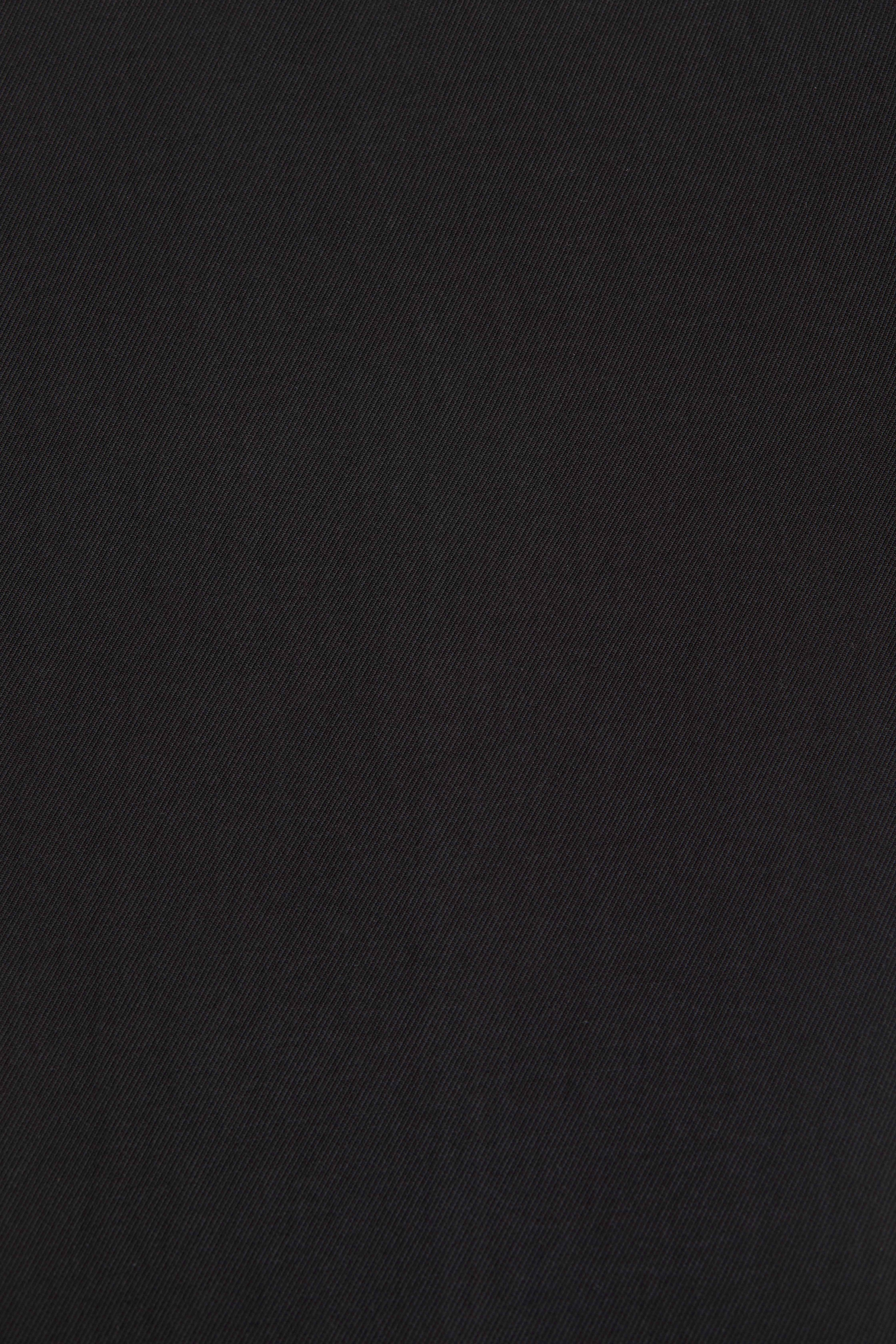 Siyah Carrot Fit Kanvas Pantolon - Image 6
