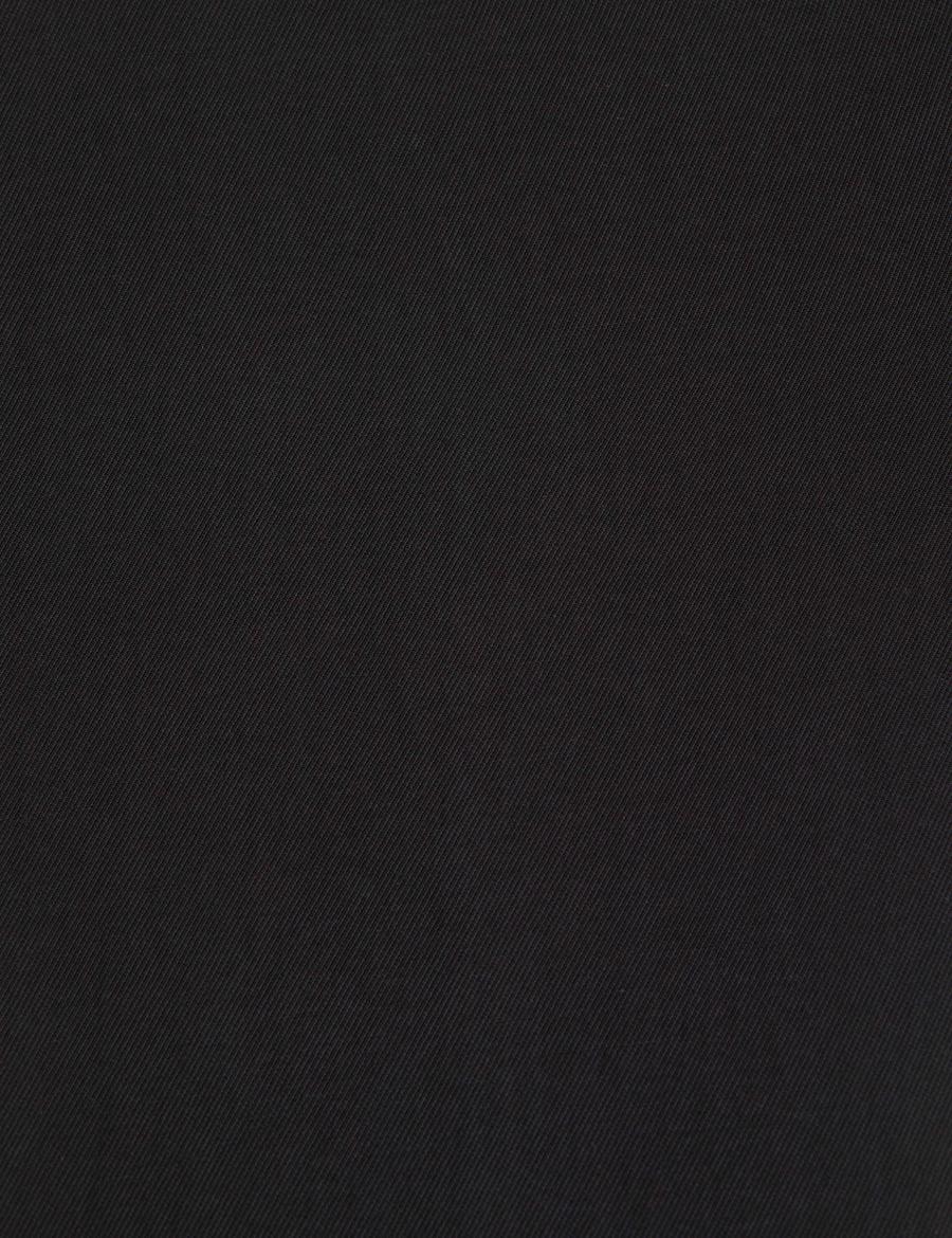 Siyah Carrot Fit Kanvas Pantolon