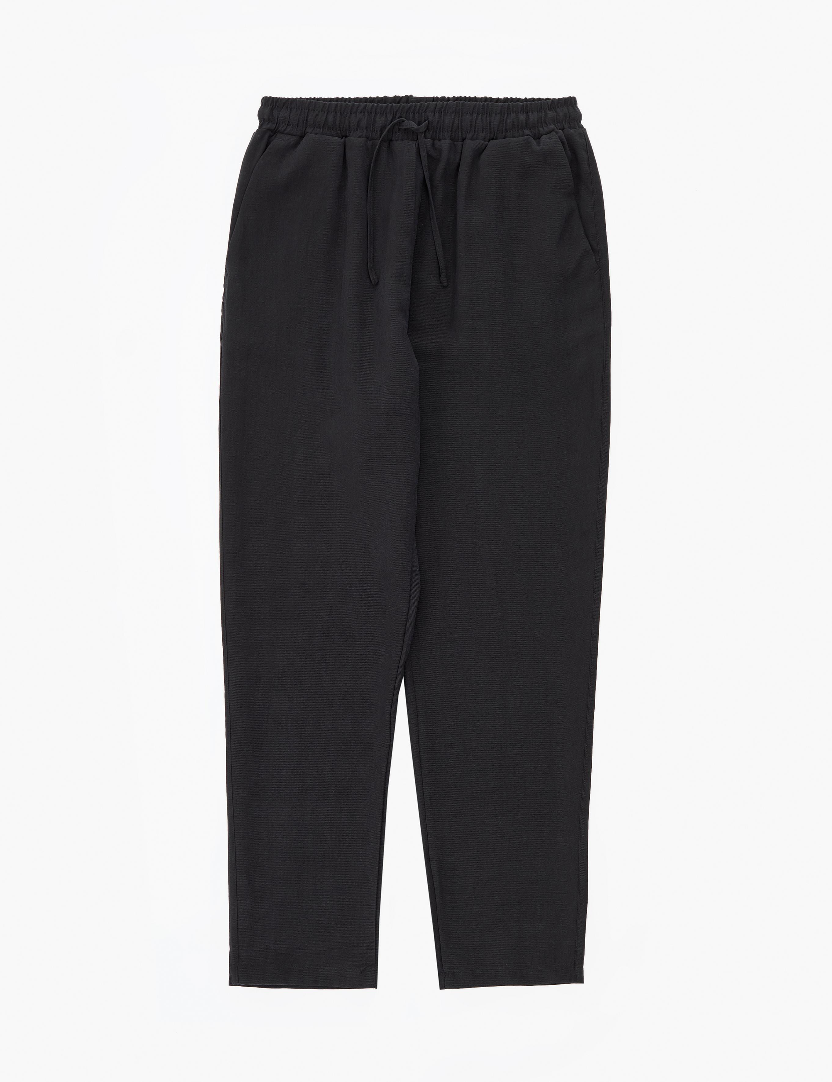 Siyah Carrot Fit Kanvas Pantolon