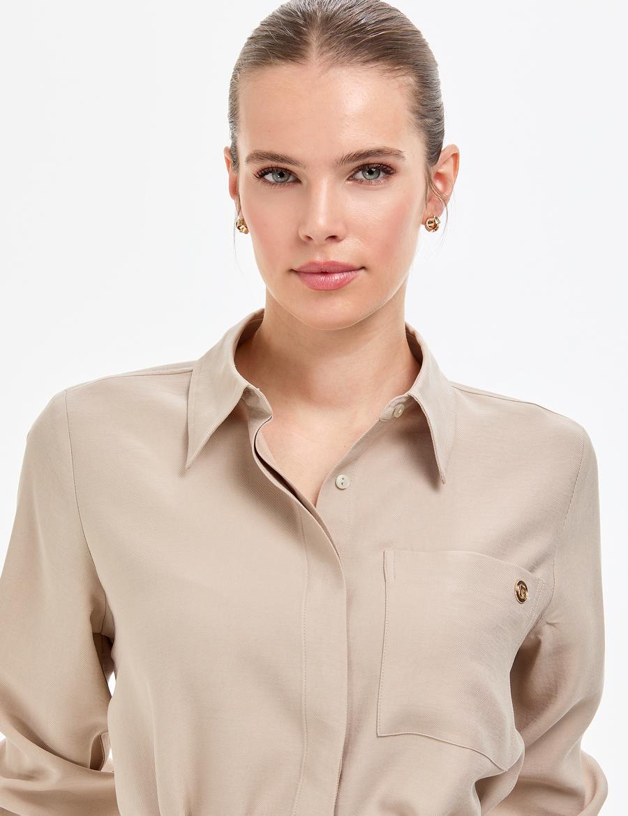 Vizon Comfort Fit Dokuma Elbise