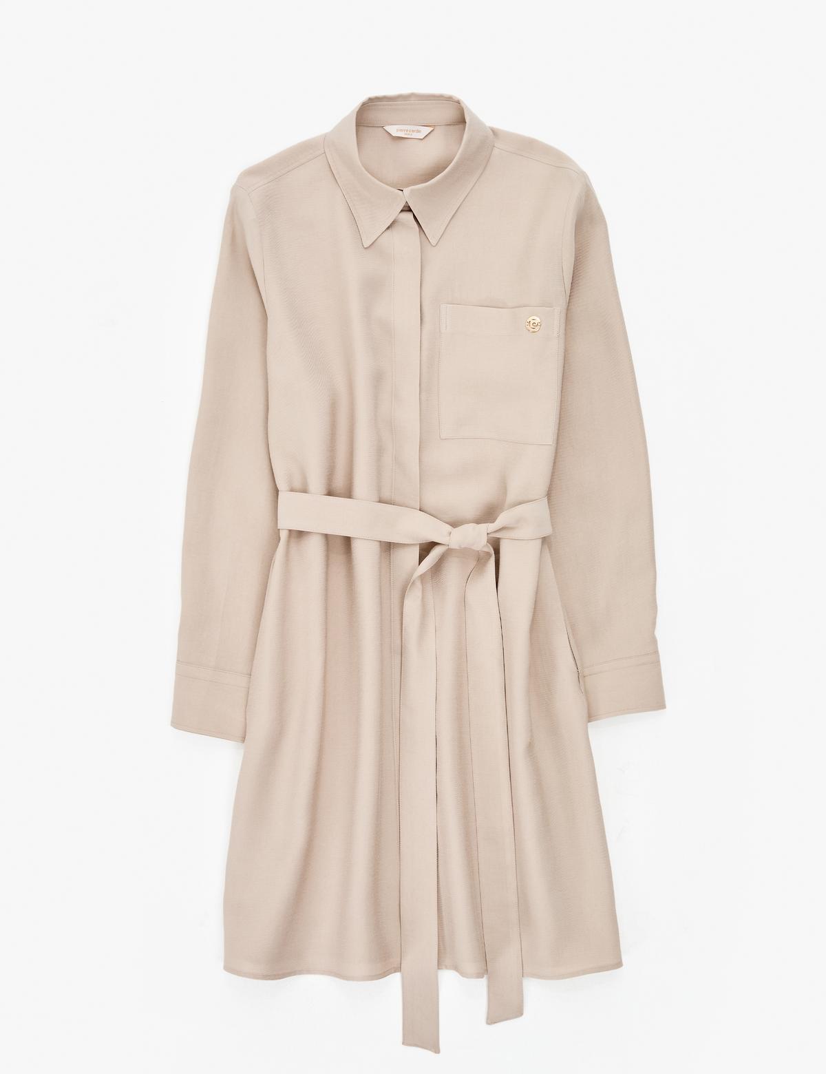 Vizon Comfort Fit Dokuma Elbise - 50318196012