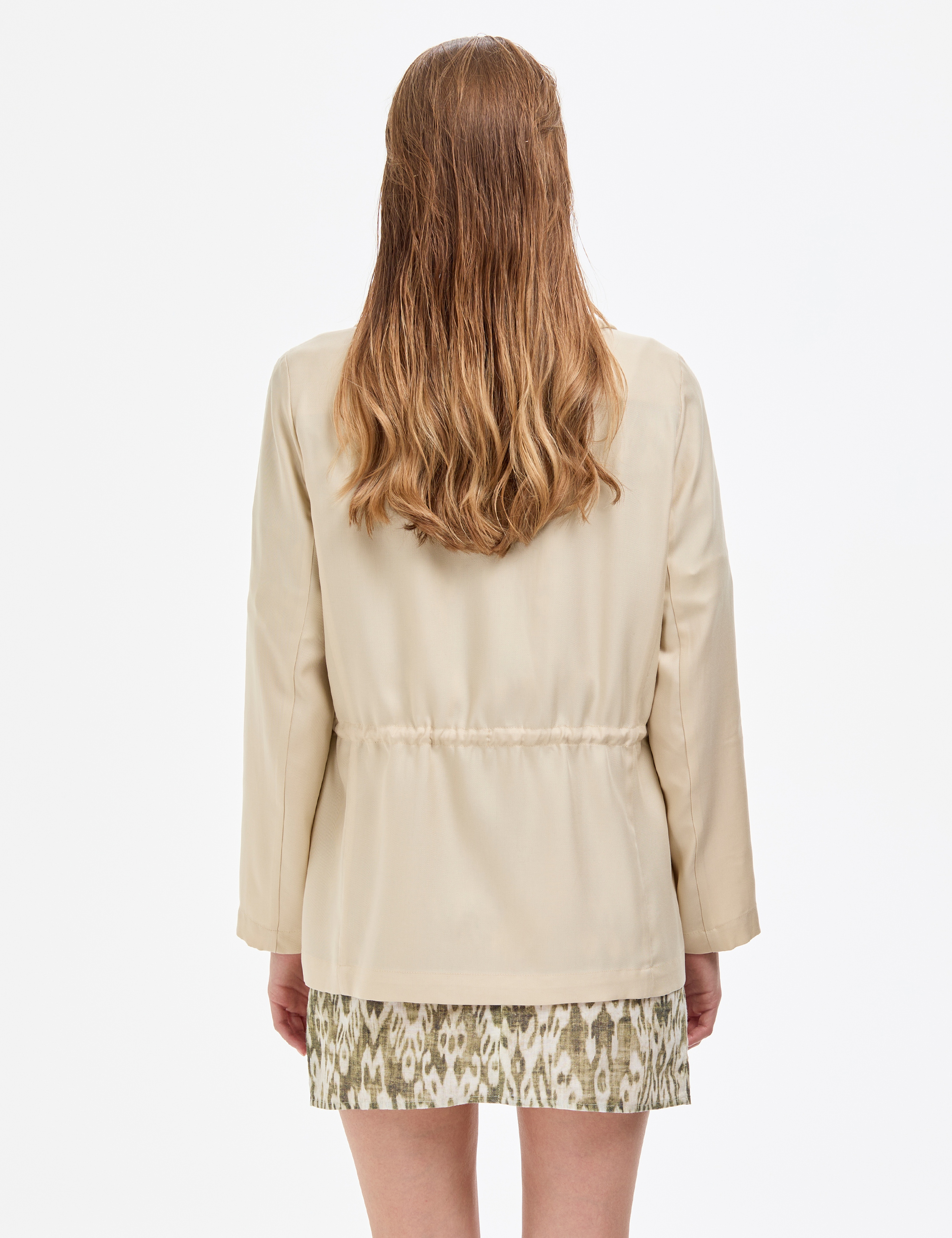Krem Regular Fit Ceket - Image 5
