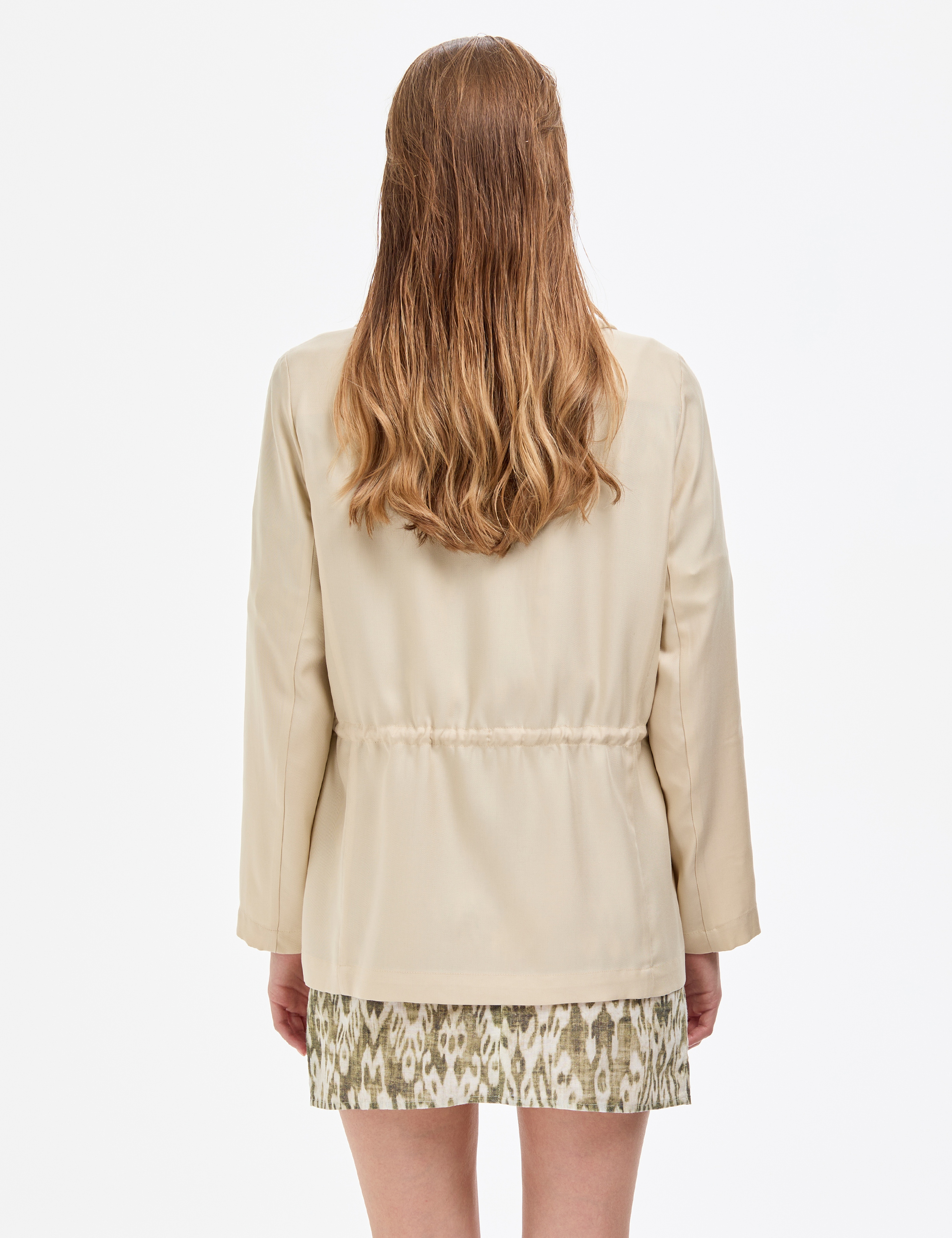 Krem Regular Fit Ceket