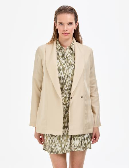 Krem Regular Fit Ceket - 50273201004