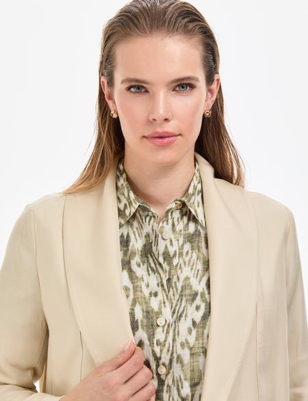 Krem Regular Fit Ceket - 50273201004