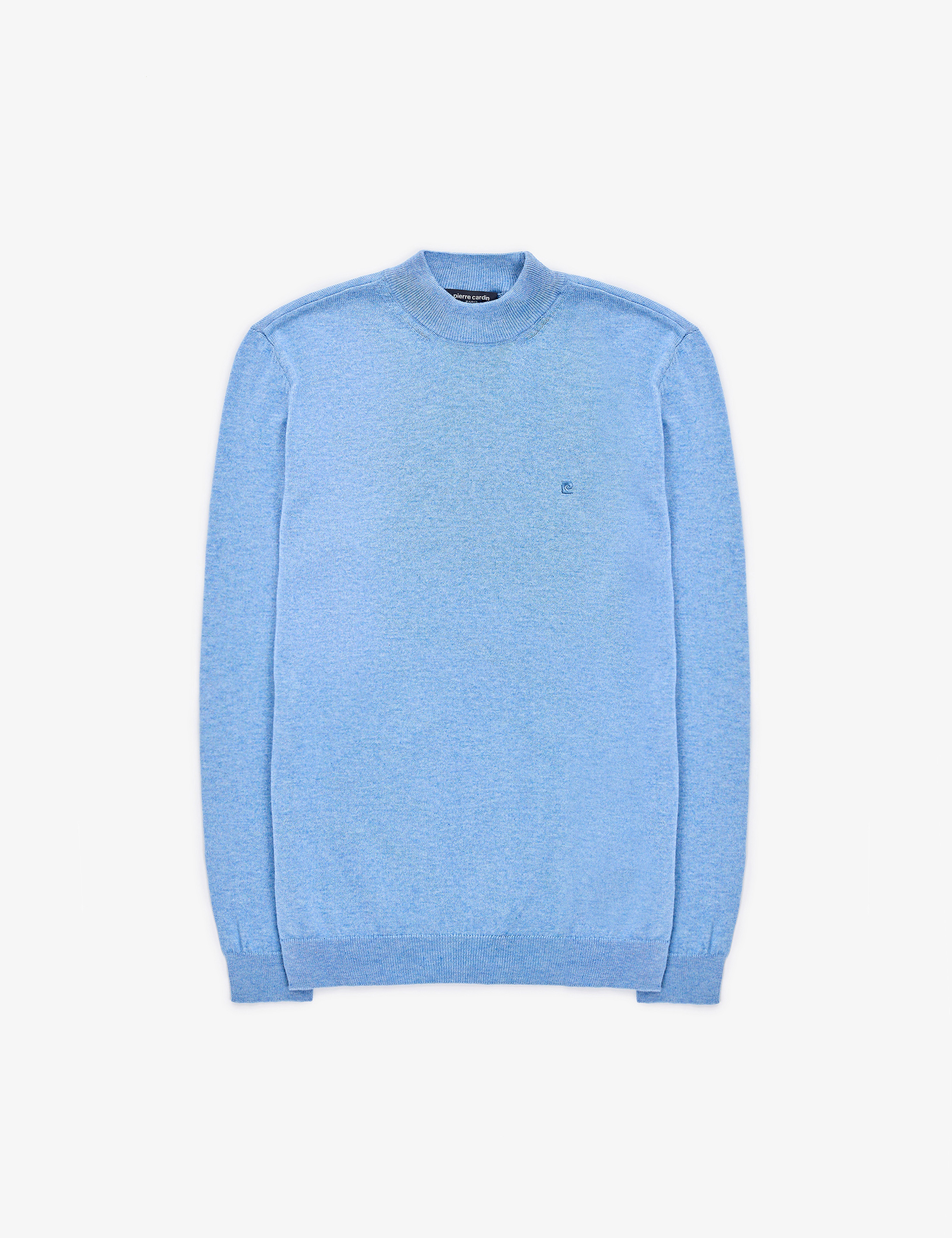 Mavi Melanj Slim Fit Çeyrek Yaka Basic Triko Kazak - Image 7