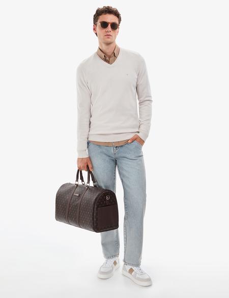 Taş Slim Fit V Yaka Basic Triko Kazak - 50314190051