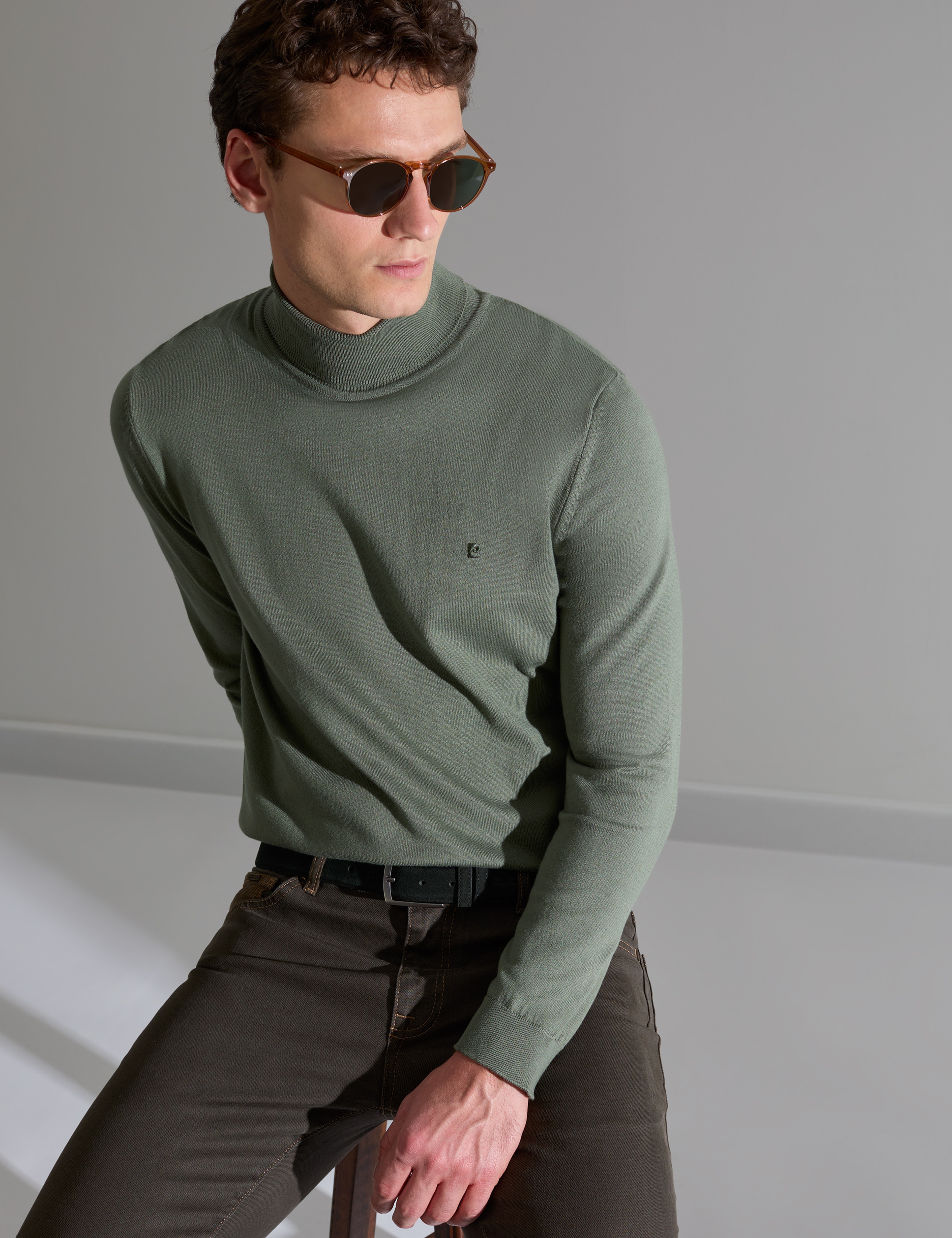 Duman Slim Fit Balıkçı Yaka Basic Triko Kazak - Image 1