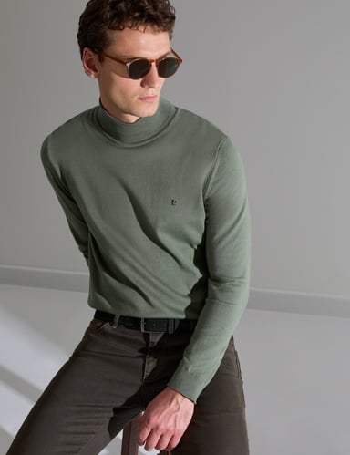 Duman Slim Fit Balıkçı Yaka Basic Triko Kazak