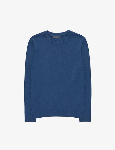 İndigo Melanj Slim Fit Bisiklet Yaka Basic Triko Kazak - 50314192023