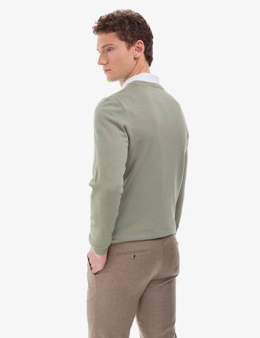 Ada Çayı Slim Fit Bisiklet Yaka Basic Triko Kazak