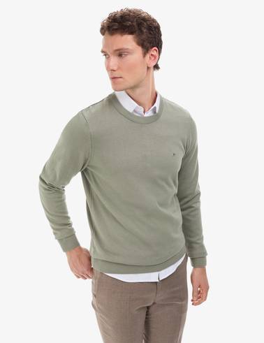Ada Çayı Slim Fit Bisiklet Yaka Basic Triko Kazak