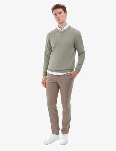 Ada Çayı Slim Fit Bisiklet Yaka Basic Triko Kazak