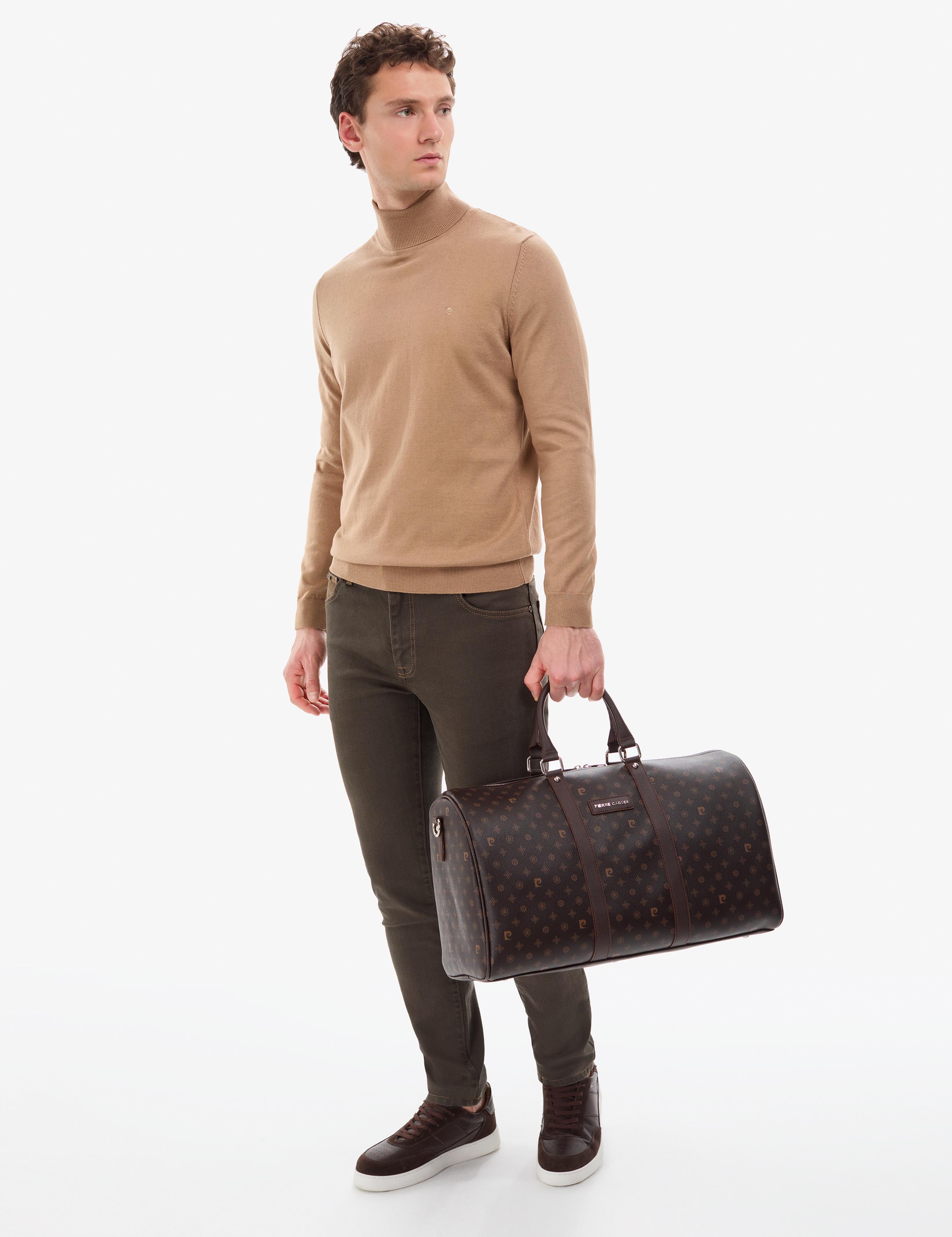 Camel Slim Fit Balıkçı Yaka Basic Triko Kazak