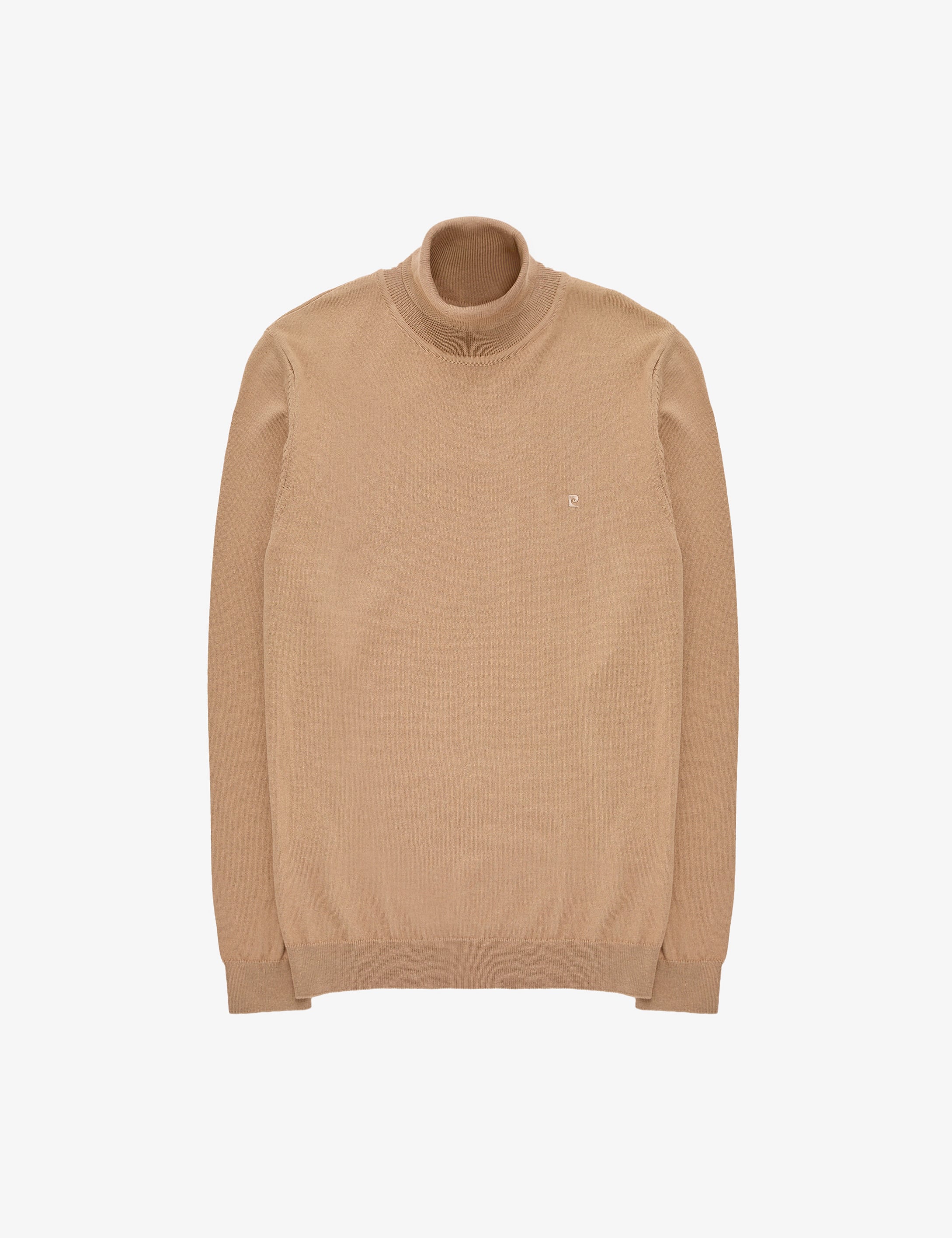 Camel Slim Fit Balıkçı Yaka Basic Triko Kazak