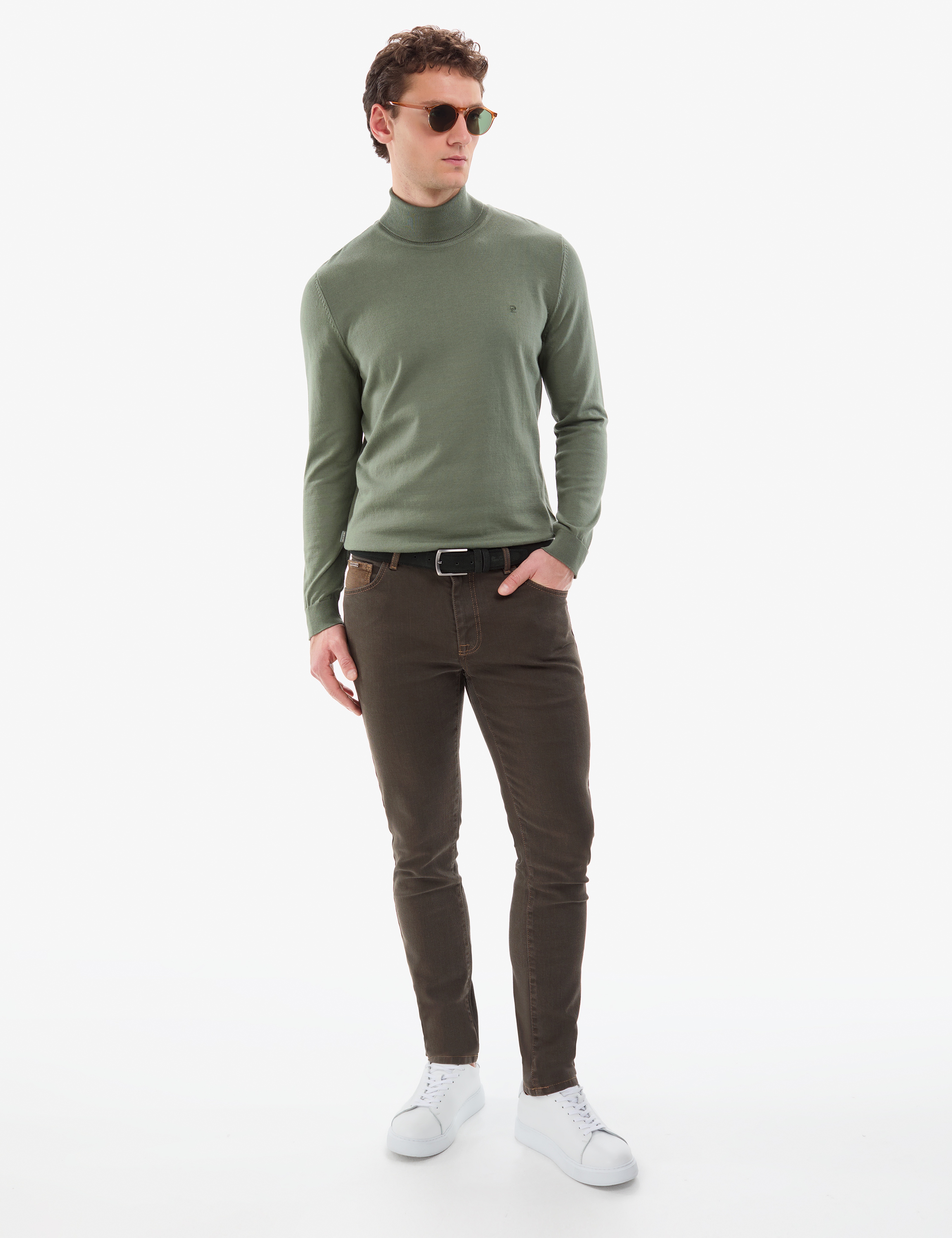Duman Slim Fit Balıkçı Yaka Basic Triko Kazak - Image 5