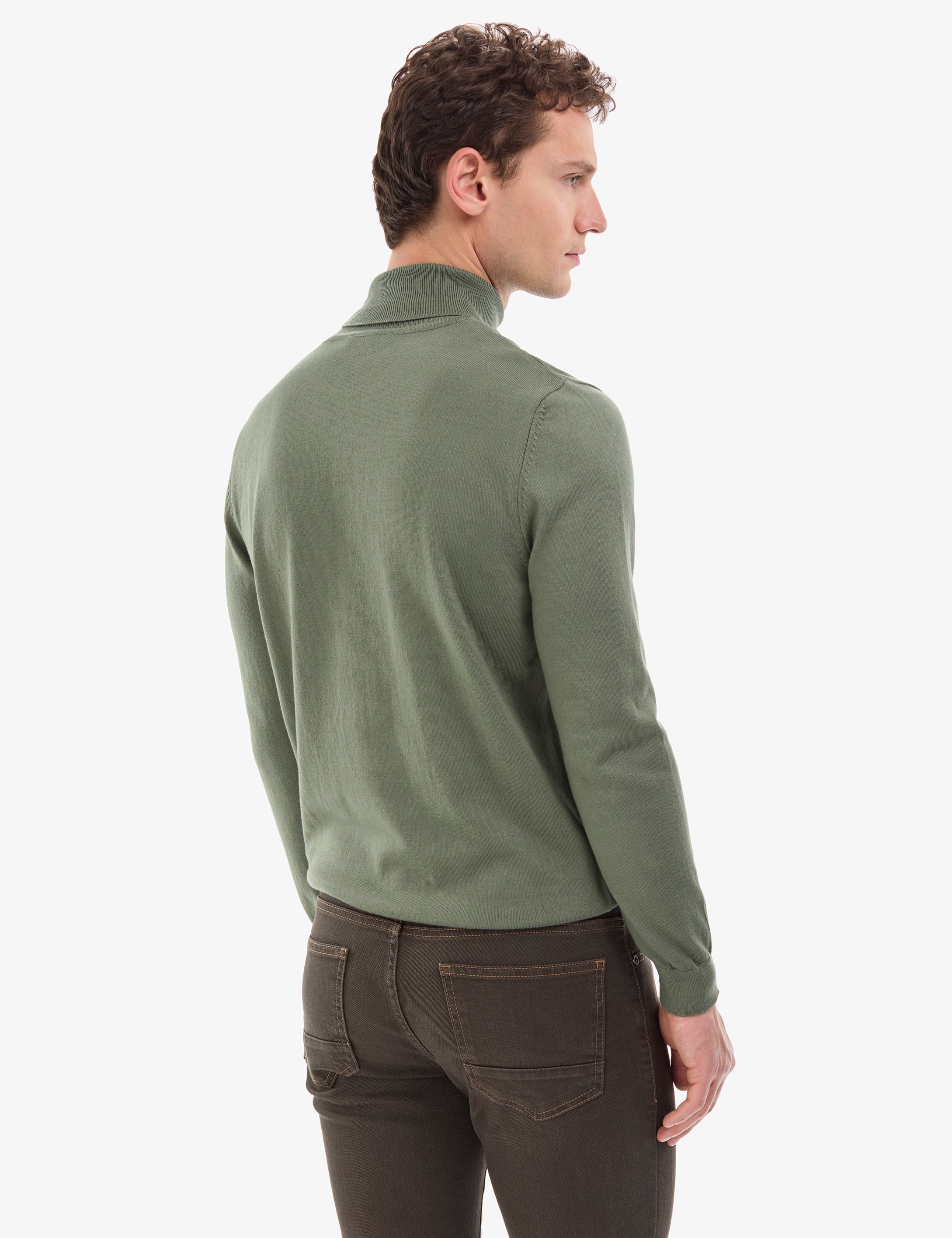 Duman Slim Fit Balıkçı Yaka Basic Triko Kazak