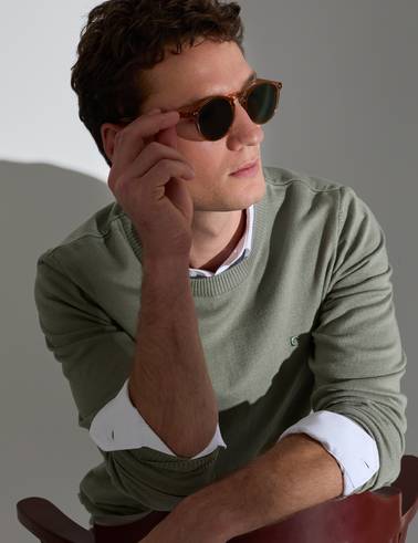 Ada Çayı Slim Fit Bisiklet Yaka Basic Triko Kazak