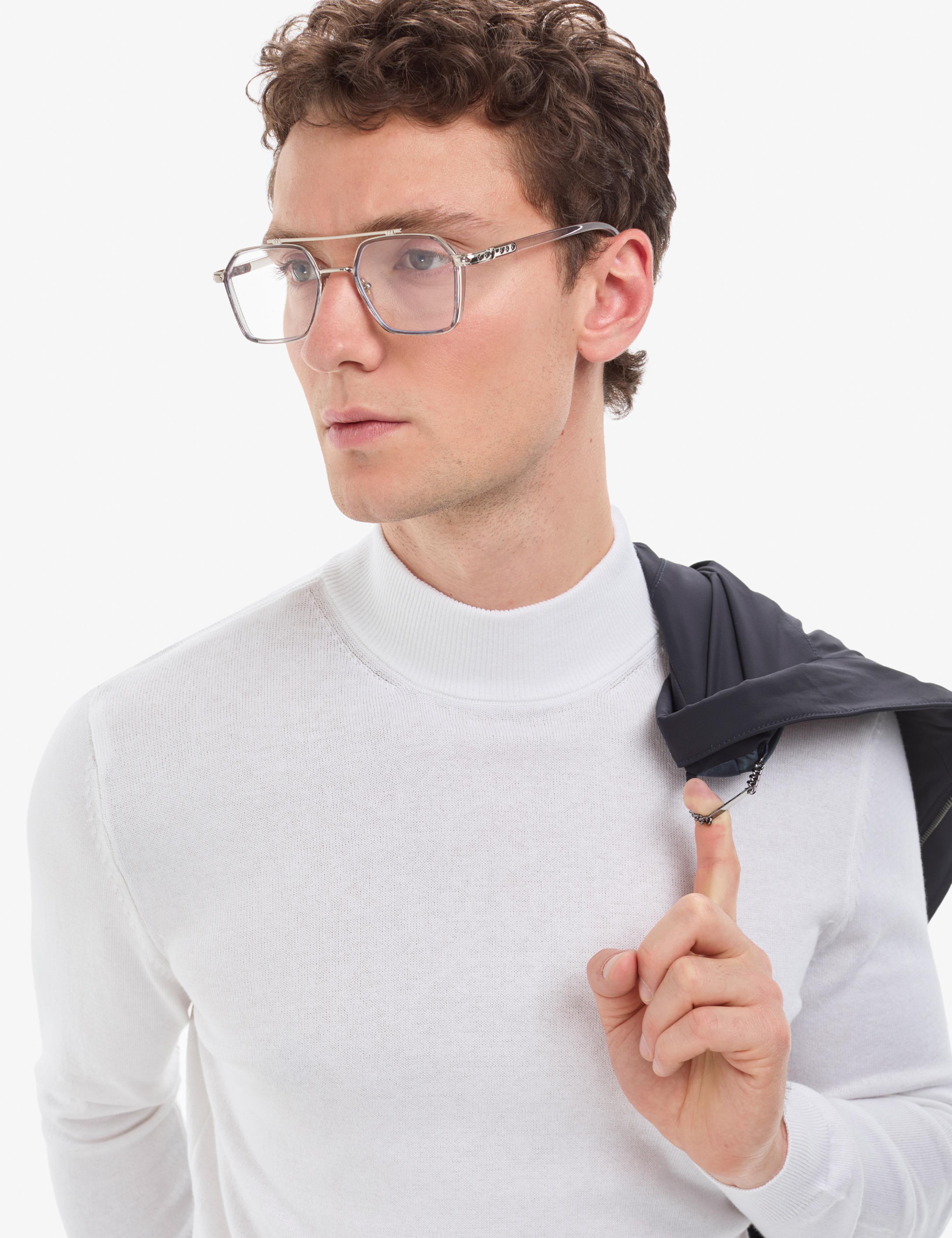 Ekru Slim Fit Yarım Balıkçı Yaka Basic Triko Kazak