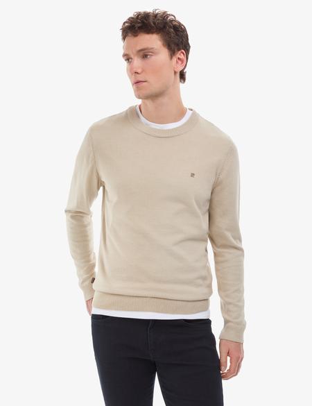 Kum Melanj Slim Fit Bisiklet Yaka Basic Triko Kazak - 50314192046