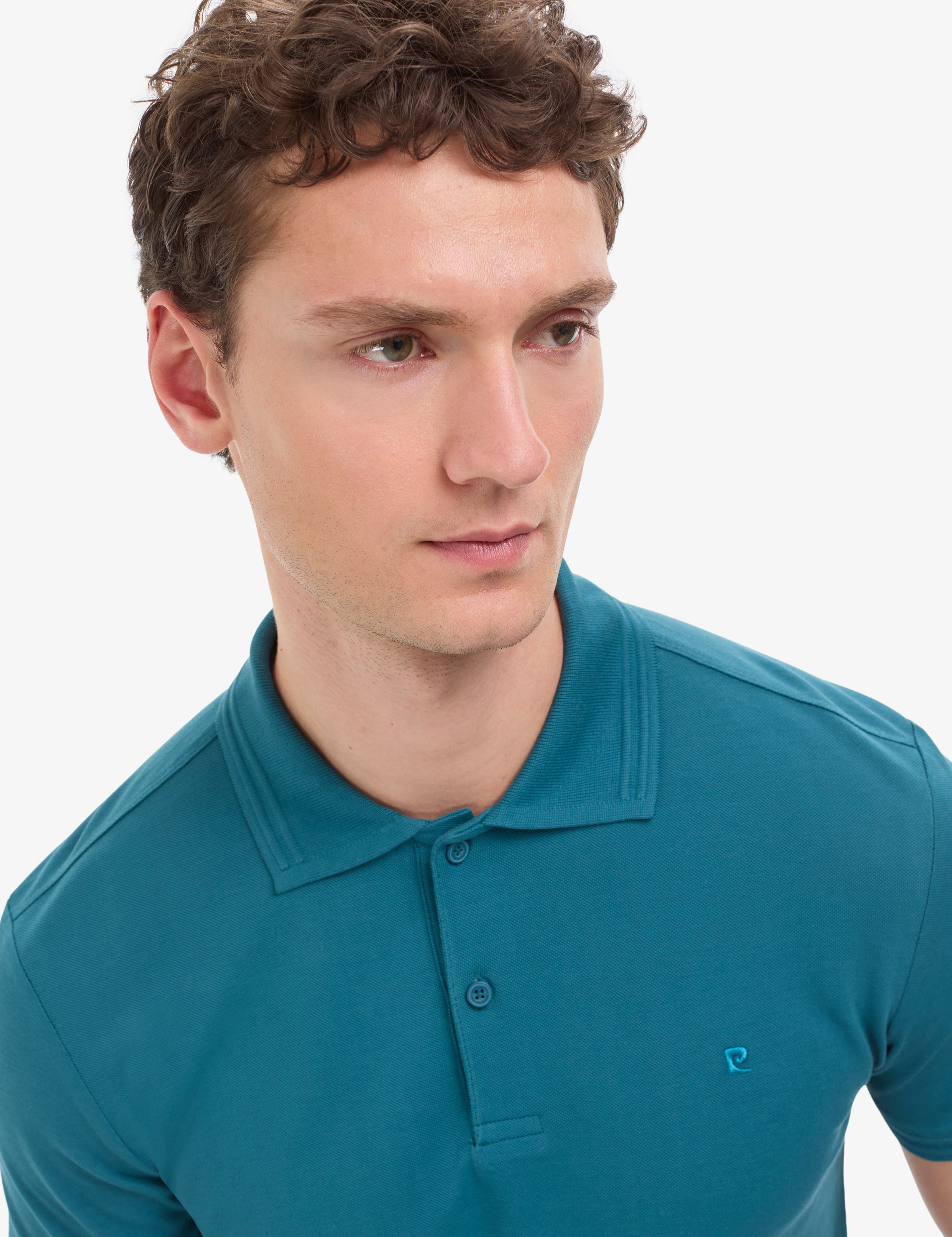 Zümrüt Slim Fit %100 Pamuk Kıvrılmaz Düğmeli Polo Yaka Basic Tişört