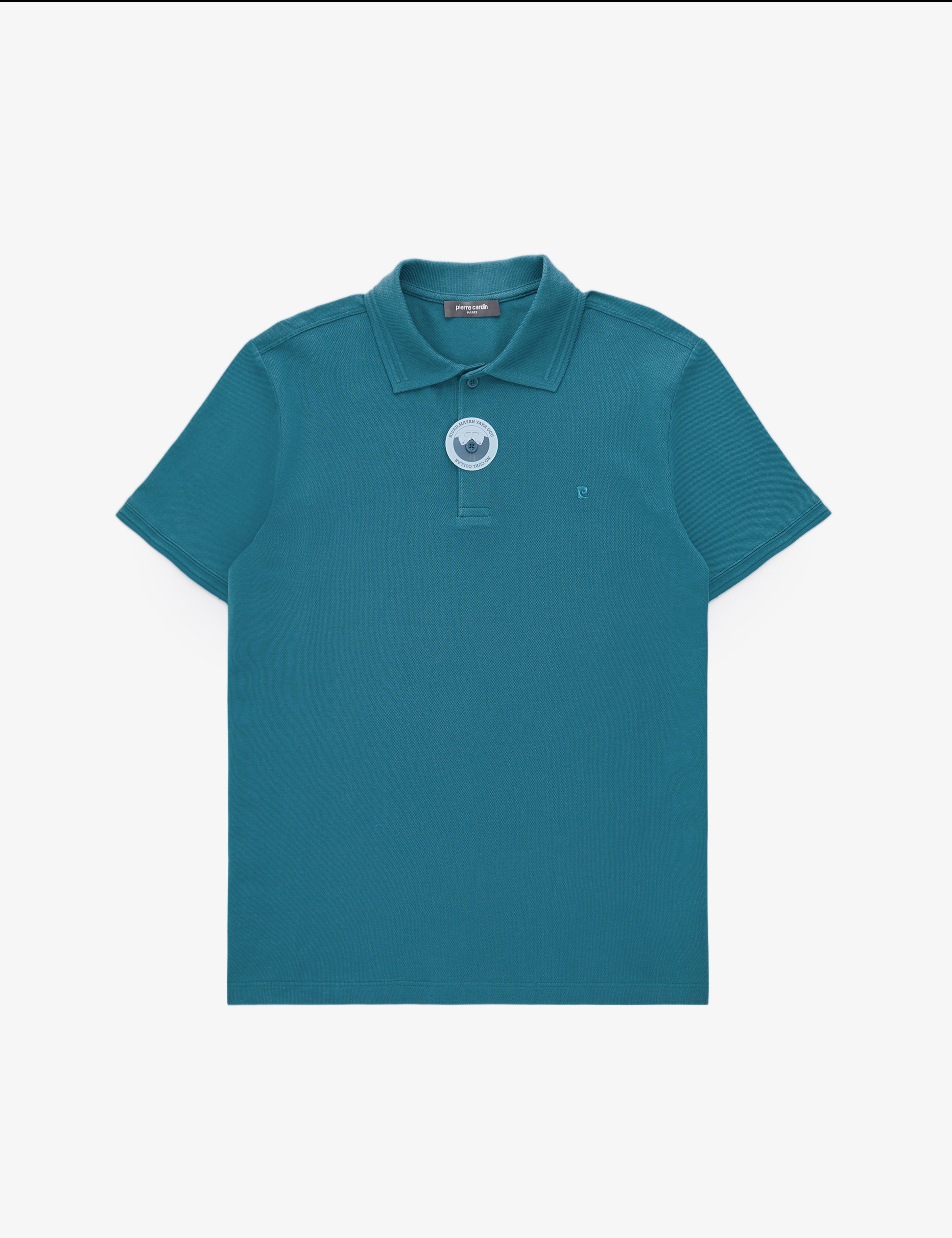 Zümrüt Slim Fit %100 Pamuk Kıvrılmaz Düğmeli Polo Yaka Basic Tişört