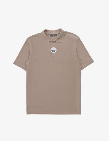 Koyu Vizon Regular Fit %100 Pamuk Kıvrılmaz Düğmeli Polo Yaka Basic Tişört