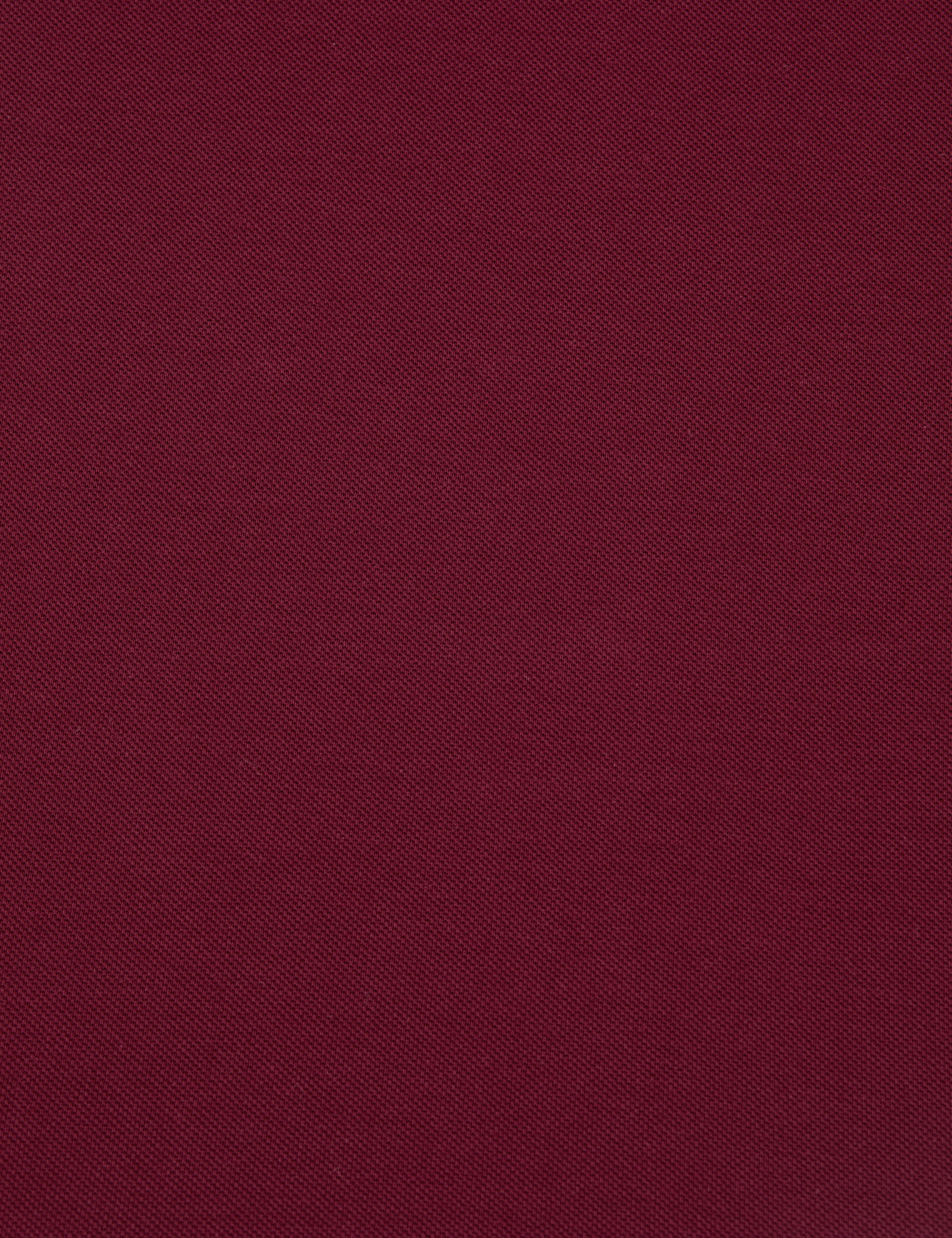 Bordo Regular Fit %100 Pamuk Cepli Kıvrılmaz Düğmeli Polo Yaka Basic Tişört - Image 7