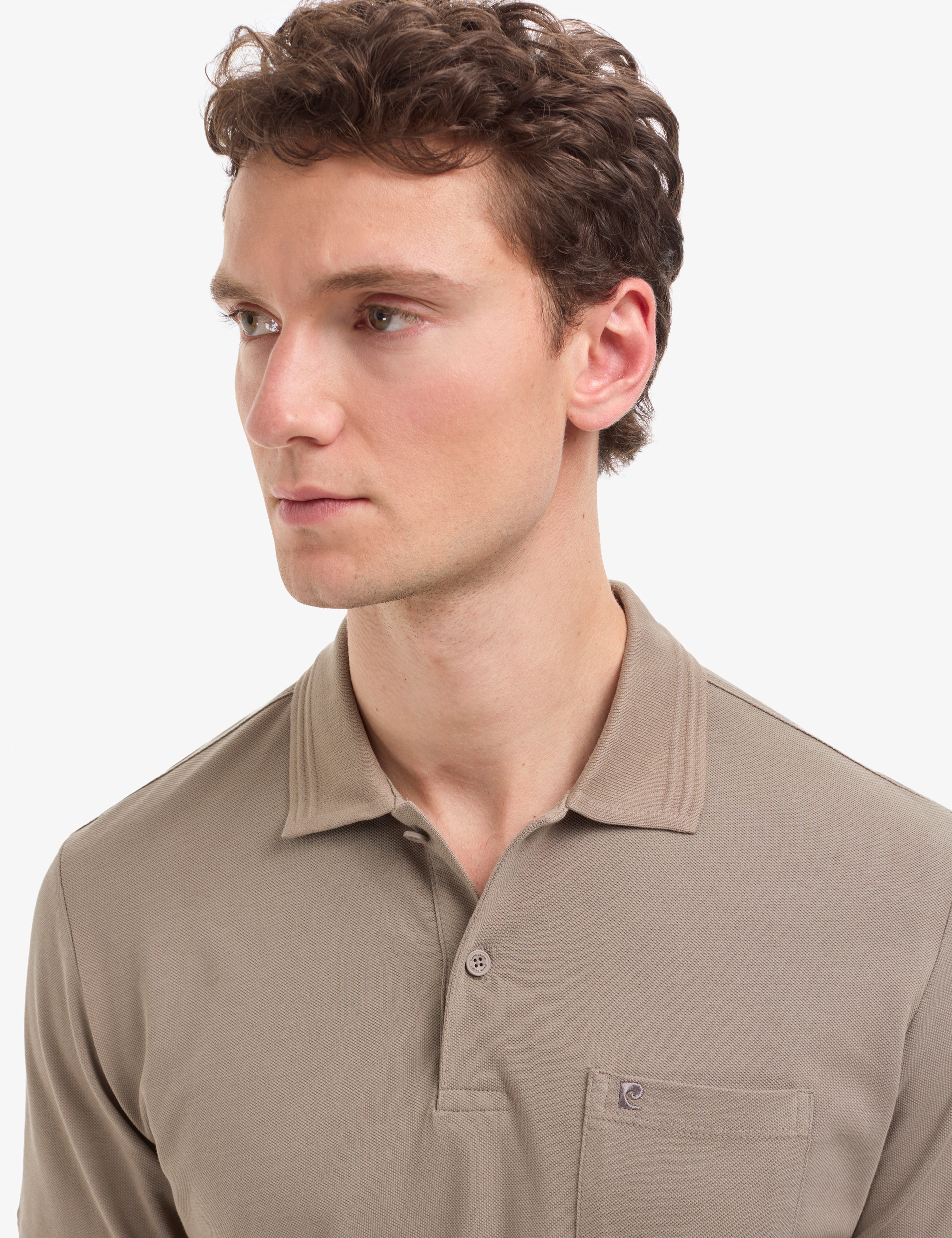Koyu Vizon Regular Fit %100 Pamuk Cepli Kıvrılmaz Düğmeli Polo Yaka Basic Tişört - Image 2