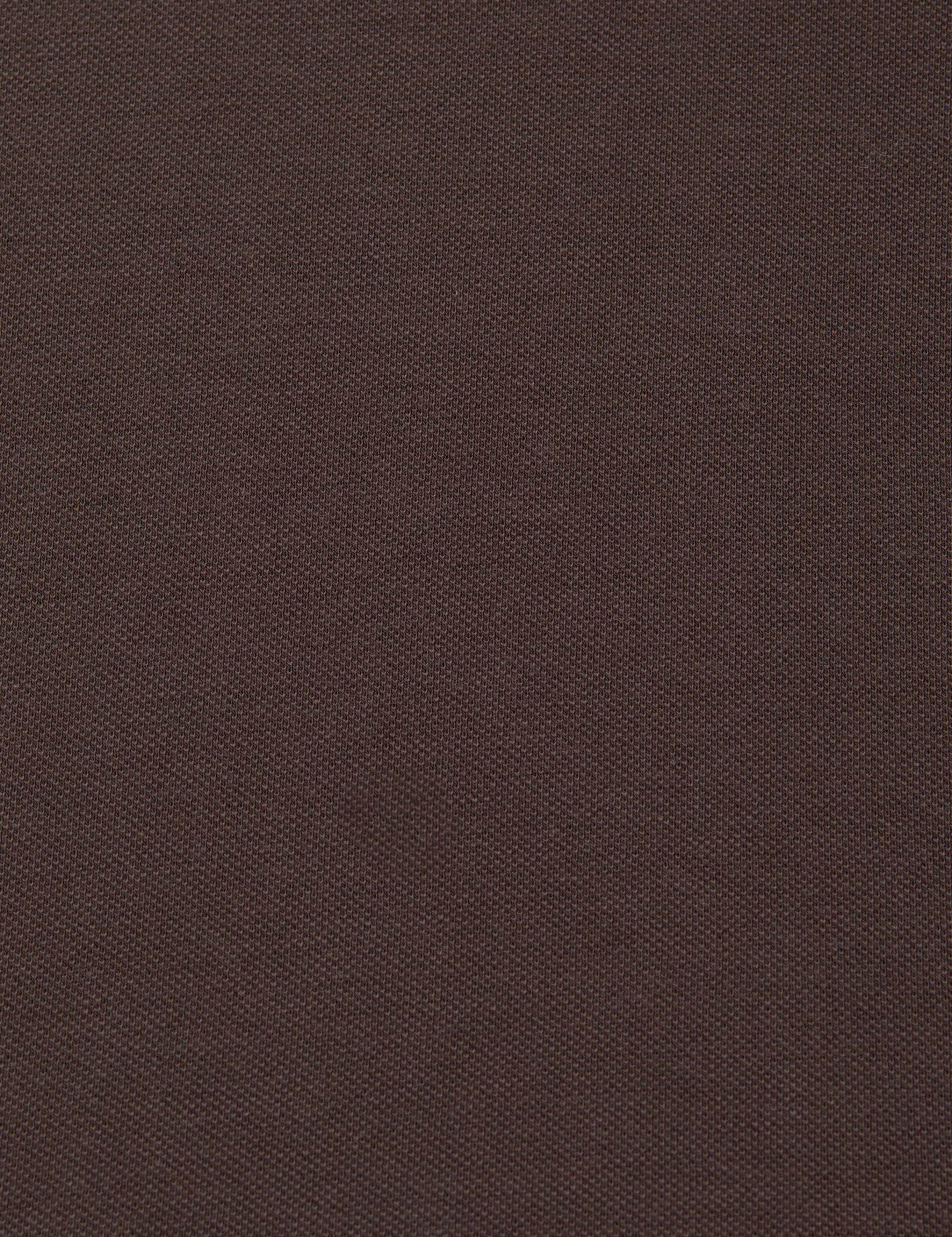 Koyu Kahverengi Slim Fit Basic Tişört