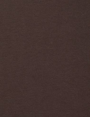 Koyu Kahverengi Slim Fit %100 Pamuk Düğmeli Polo Yaka Basic Tişört