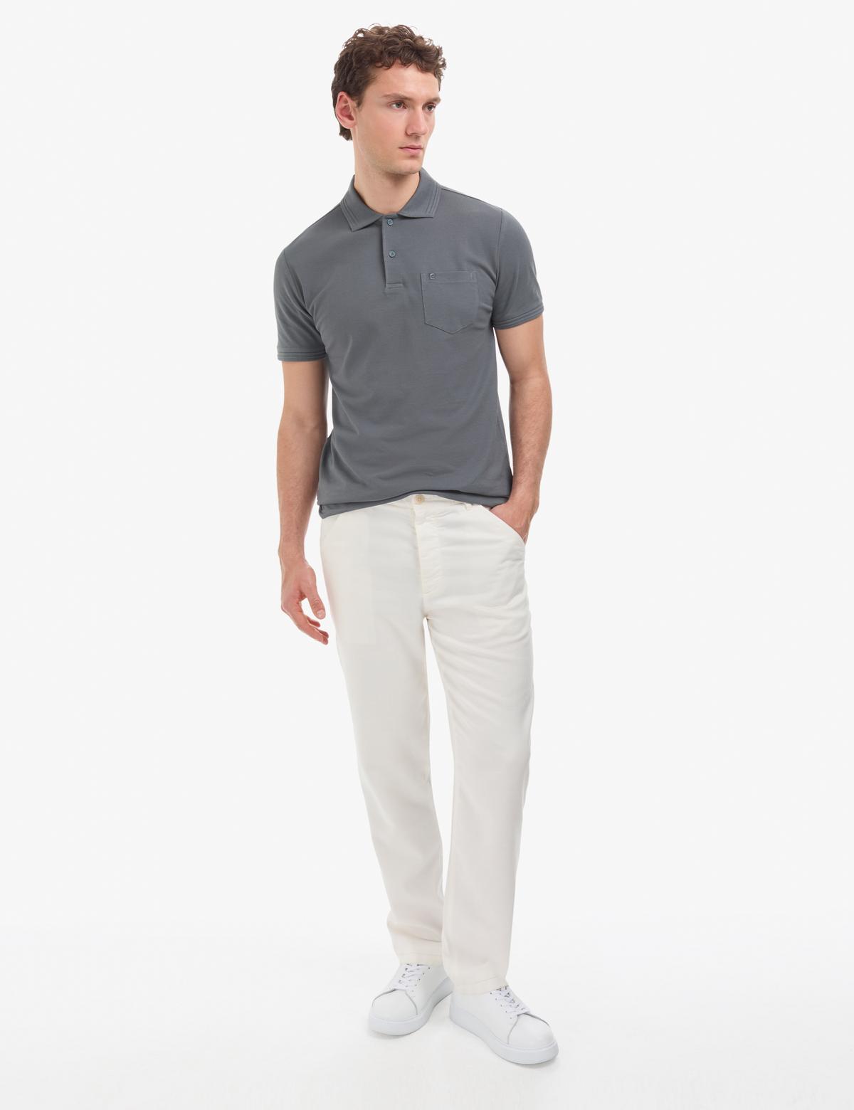 Antrasit Regular Fit Basic Tişört - 50325290001