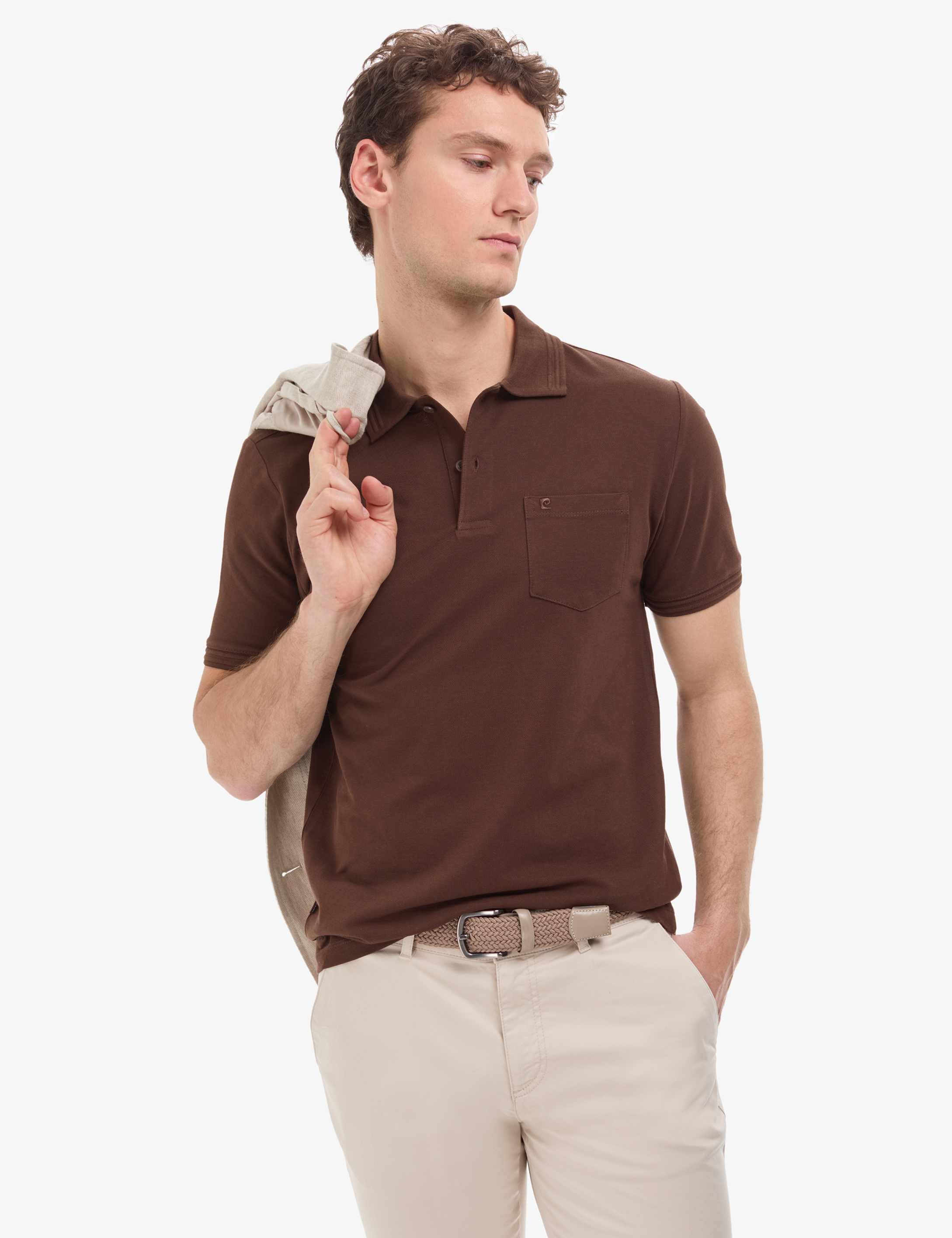 Koyu Kahverengi Regular Fit Basic Tişört - 50325290095