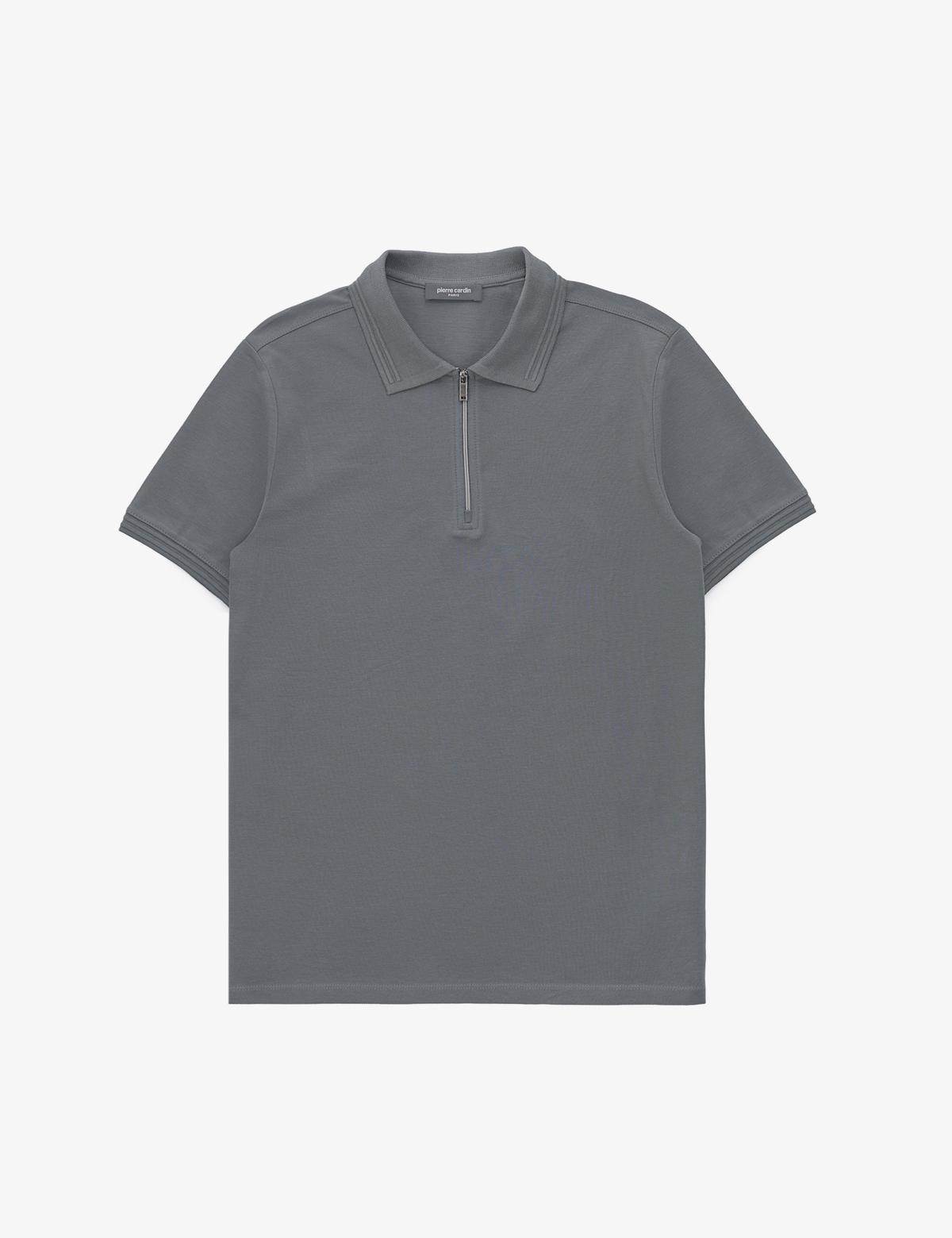 Antrasit Slim Fit Basic Tişört - 50325311001