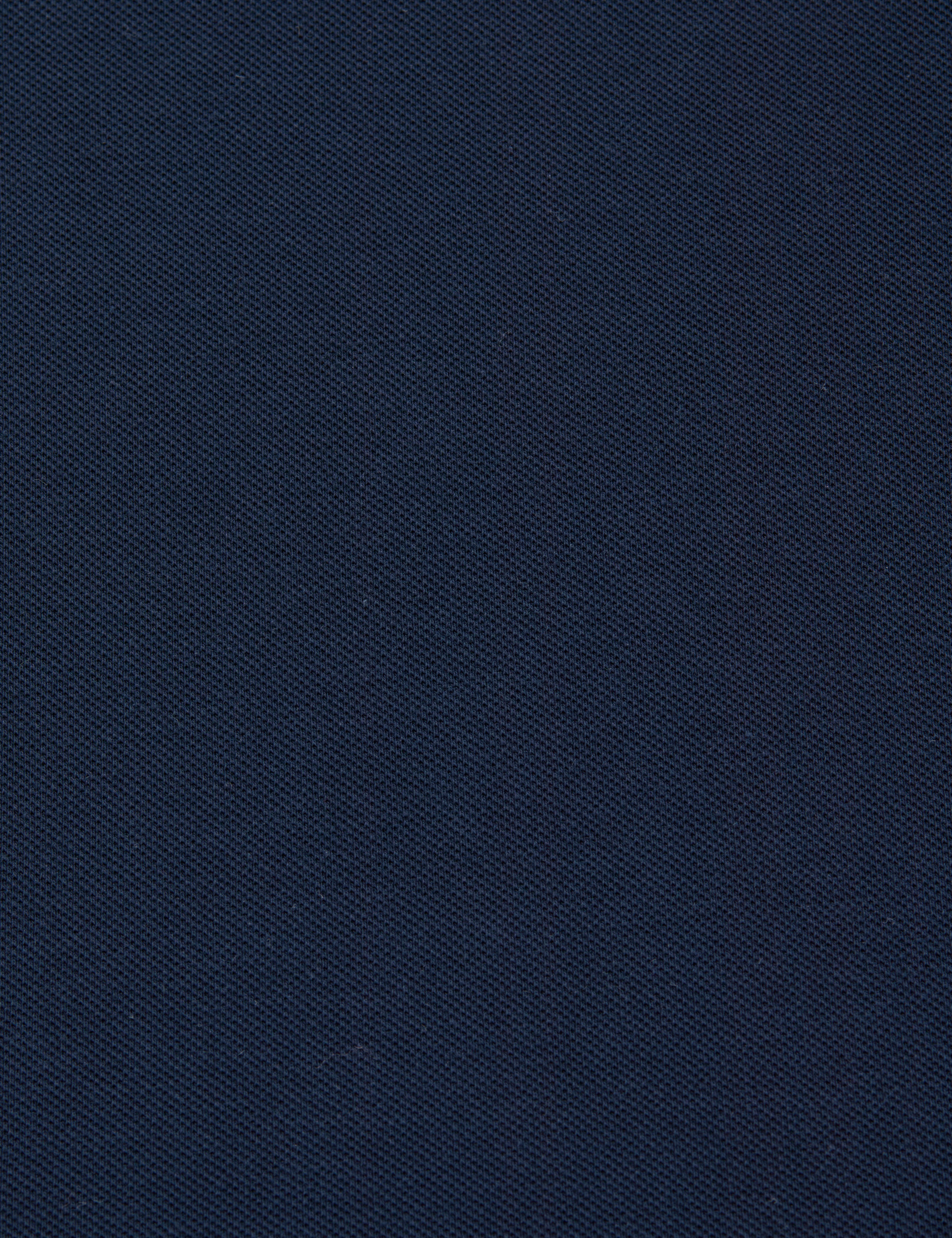 Lacivert Slim Fit %100 Pamuk Kıvrılmaz Fermuarlı Polo Yaka Basic Tişört - Image 7