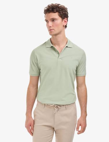 Çağla Regular Fit %100 Pamuk Kıvrılmaz Düğmeli Polo Yaka Basic Tişört