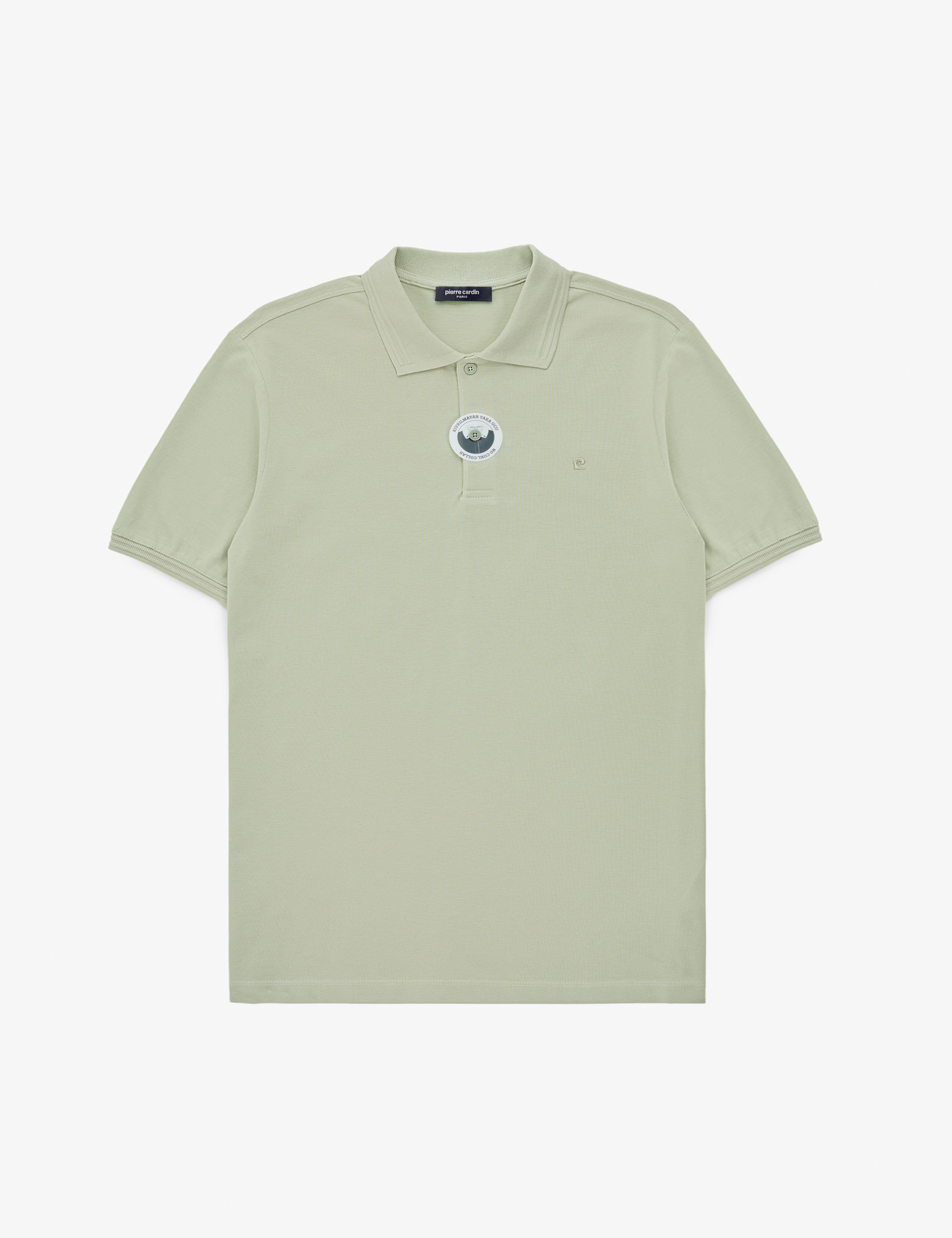 Çağla Regular Fit %100 Pamuk Kıvrılmaz Düğmeli Polo Yaka Basic Tişört - Image 6