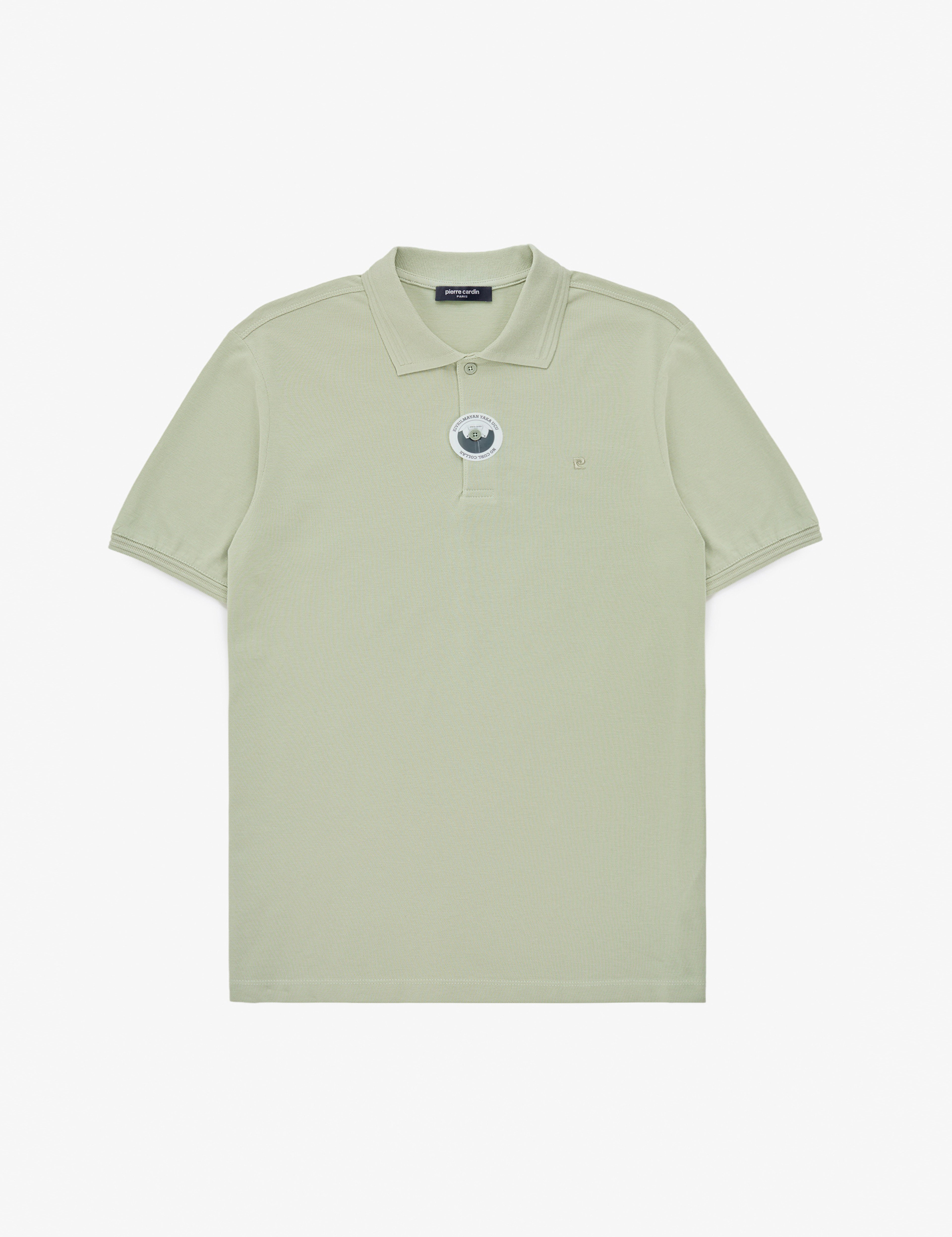Çağla Regular Fit %100 Pamuk Kıvrılmaz Düğmeli Polo Yaka Basic Tişört