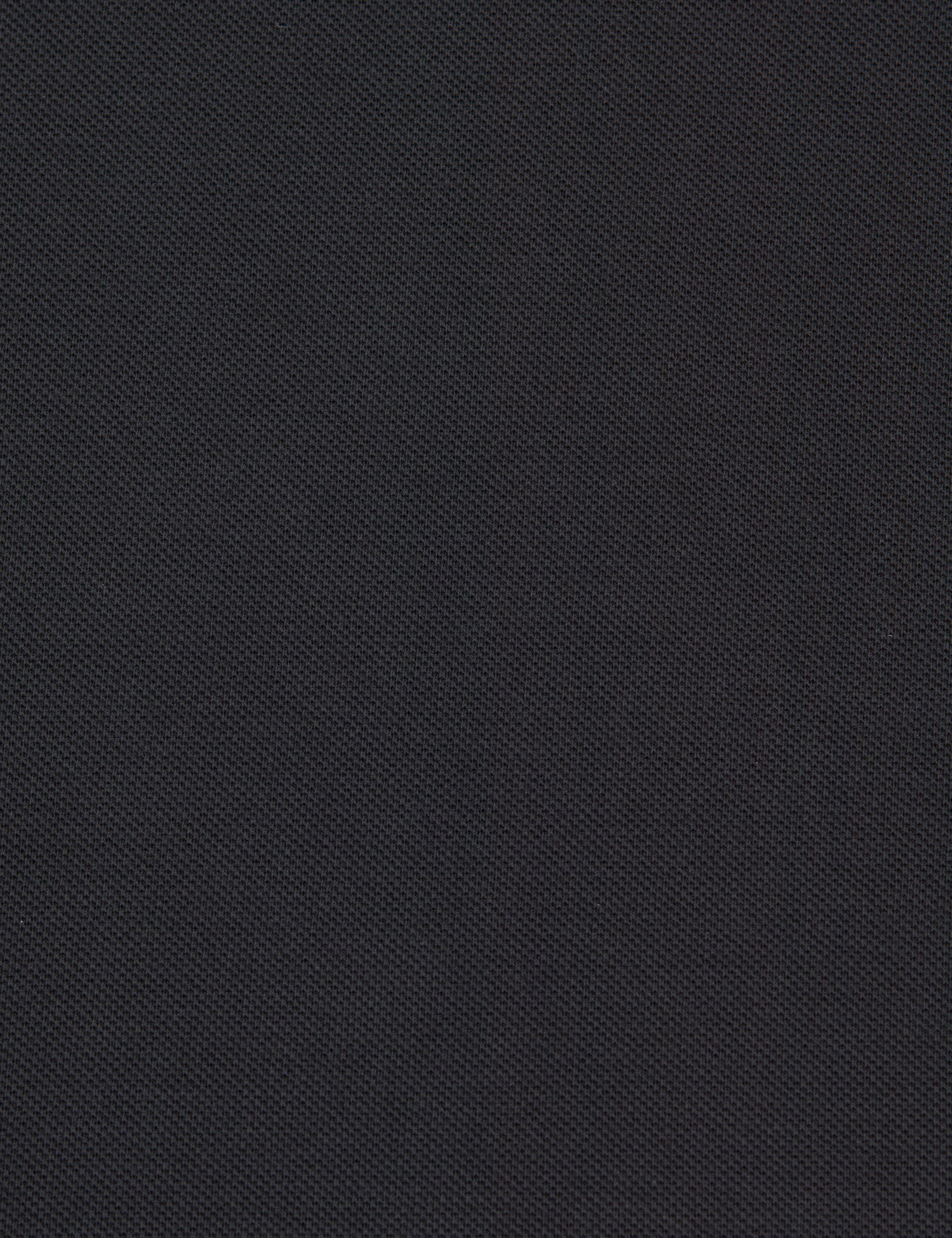 Siyah Slim Fit %100 Pamuk Kıvrılmaz Fermuarlı Polo Yaka Basic Tişört - Image 7