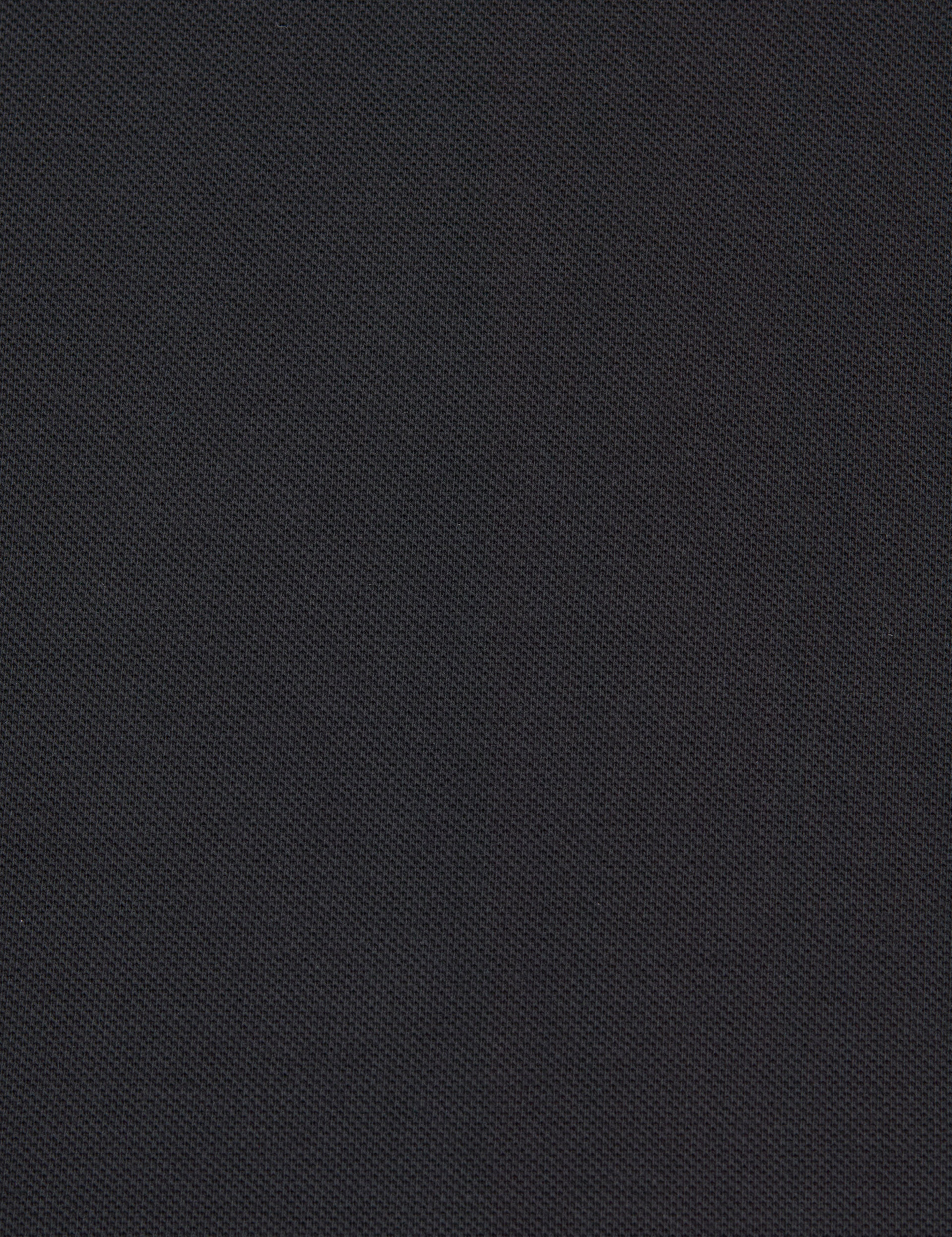 Siyah Slim Fit %100 Pamuk Kıvrılmaz Fermuarlı Polo Yaka Basic Tişört