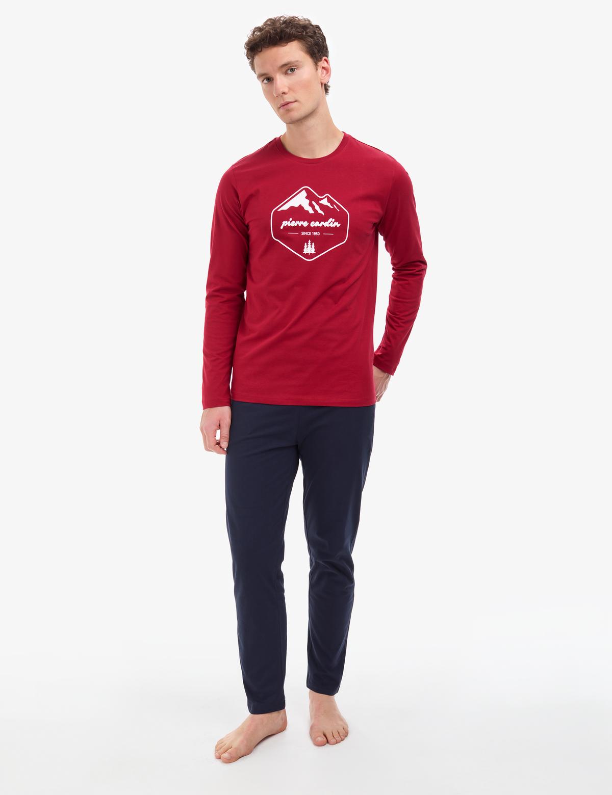 Bordo Pijama Takımı