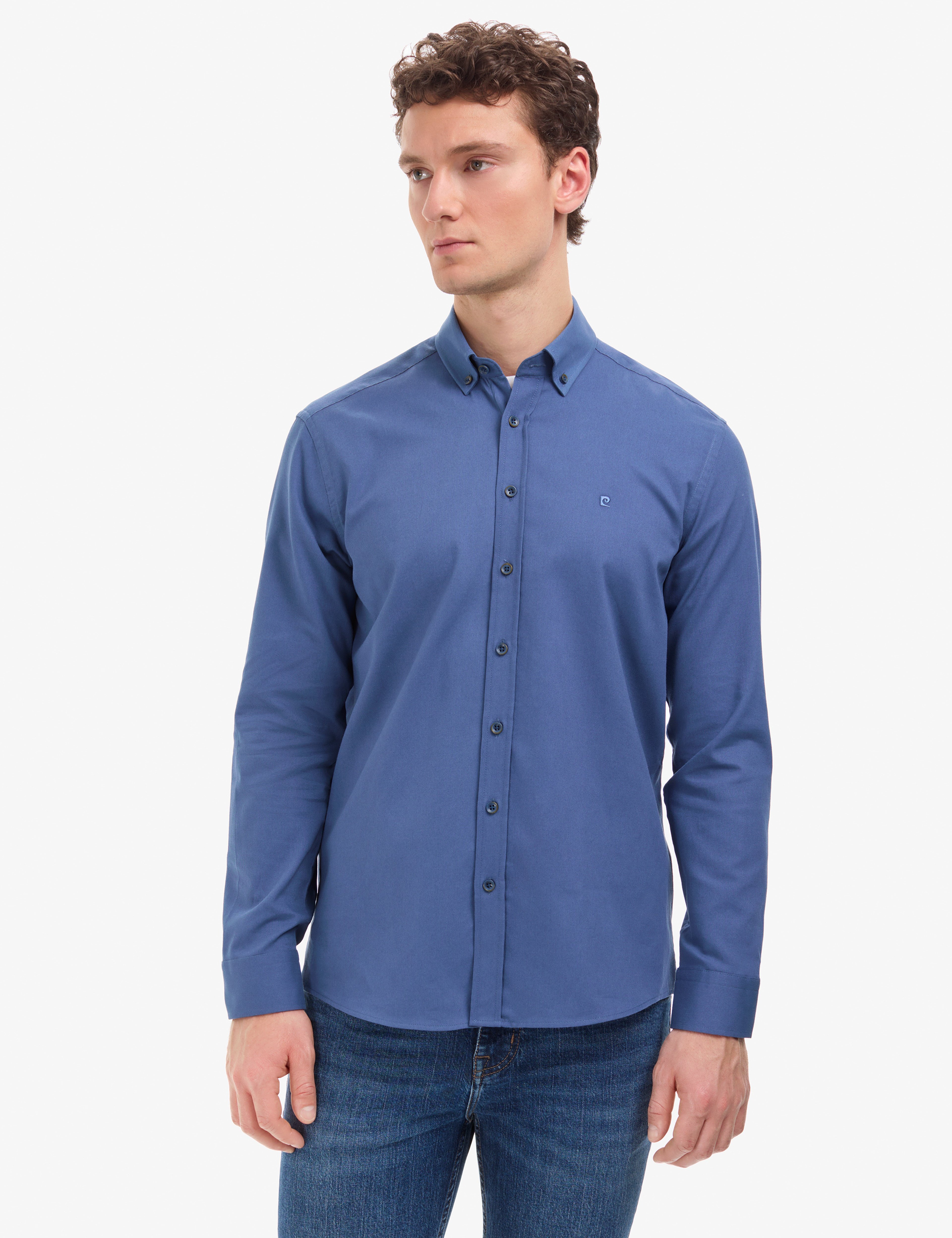 İndigo Regular Fit Uzun Kollu Gömlek - Image 1