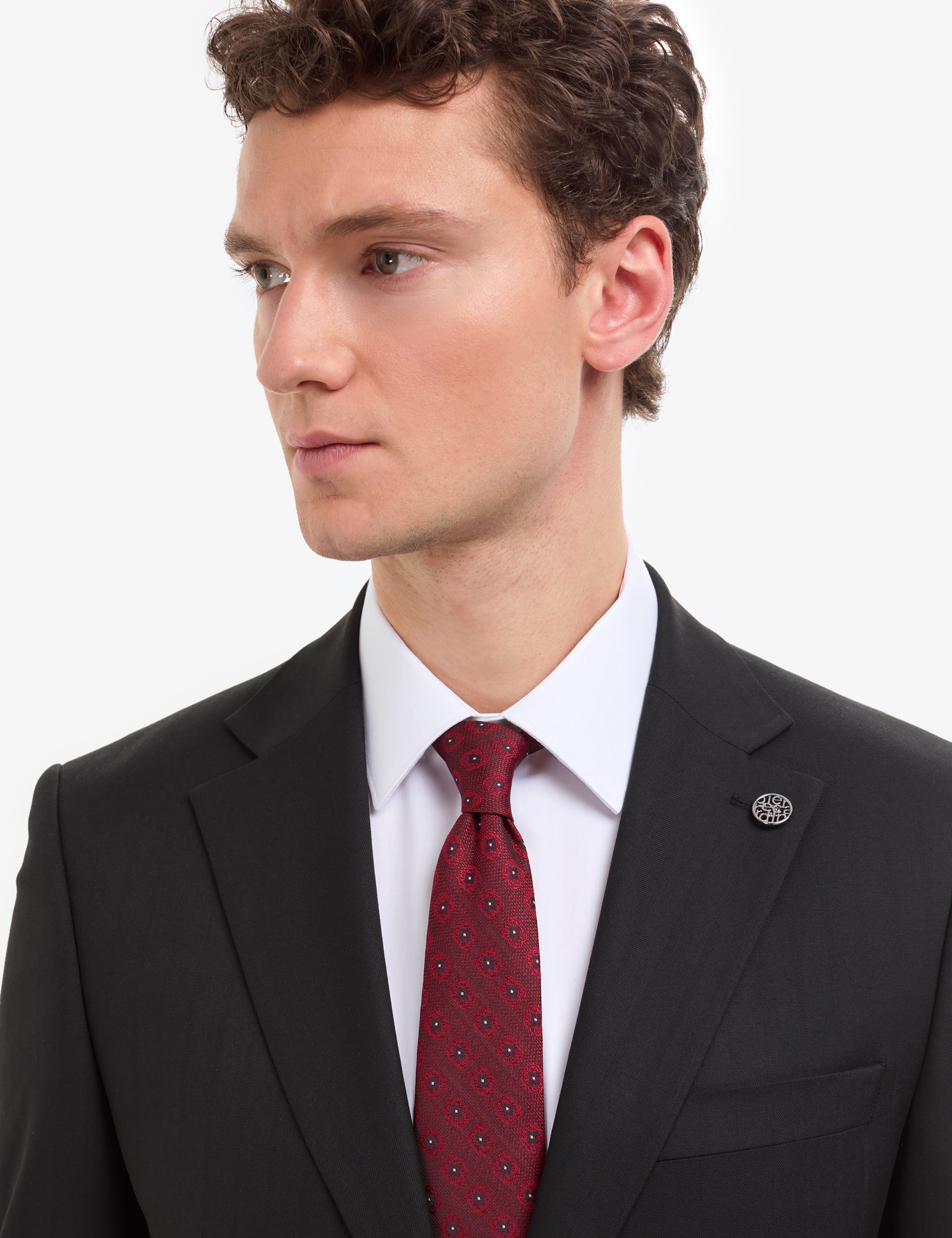 Siyah Slim Fit Takım Elbise - Image 2