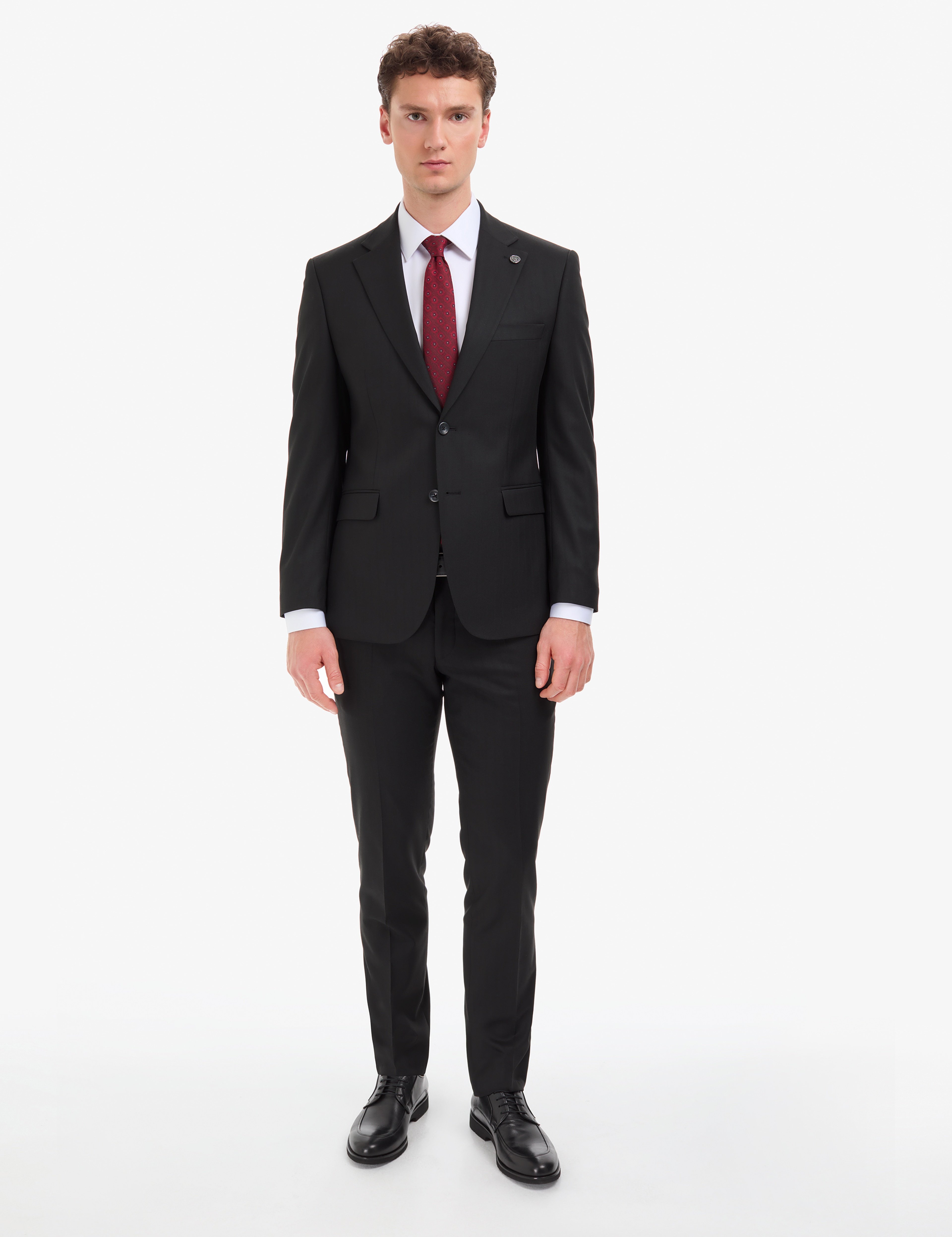 Siyah Slim Fit Takım Elbise - Image 3