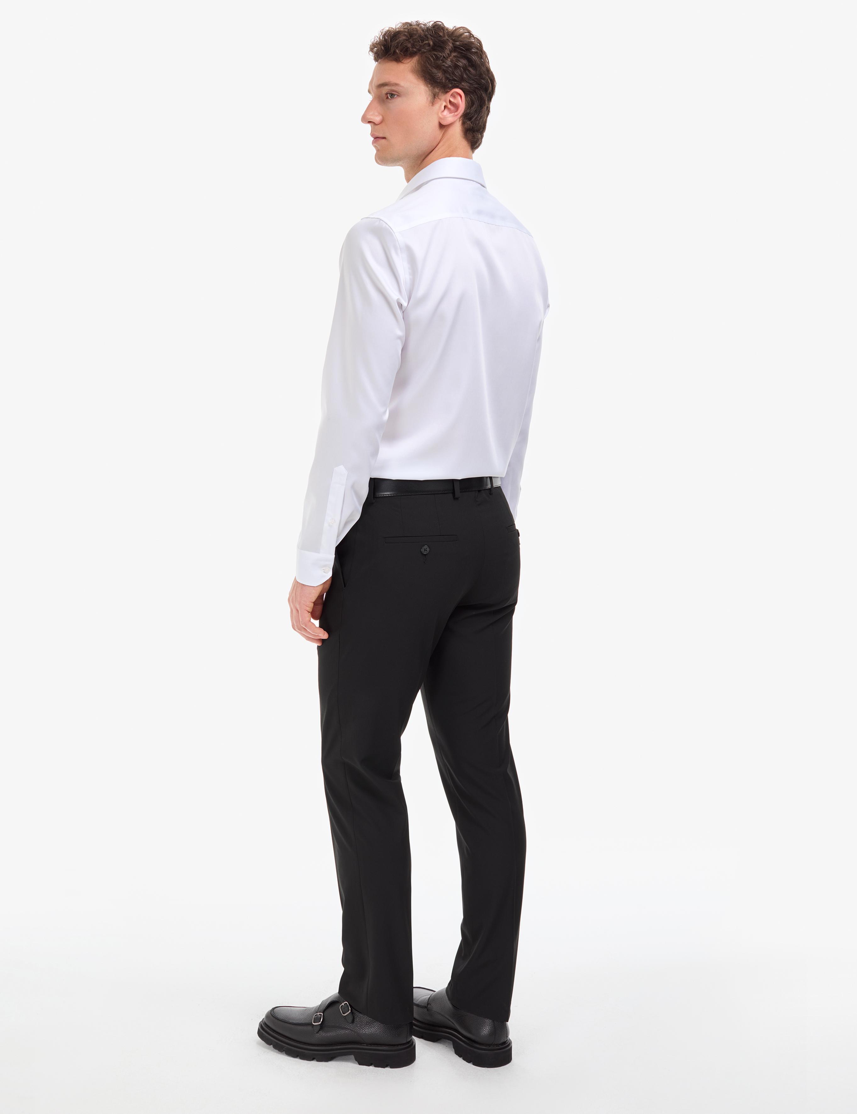 Siyah Slim Fit Kumaş Pantolon