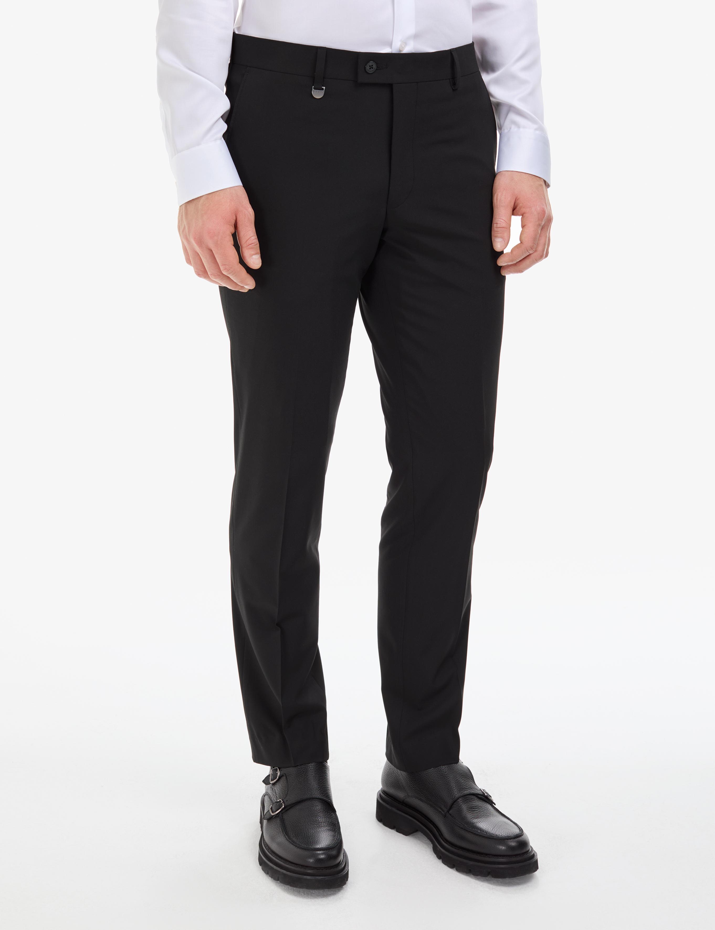 Siyah Slim Fit Kumaş Pantolon