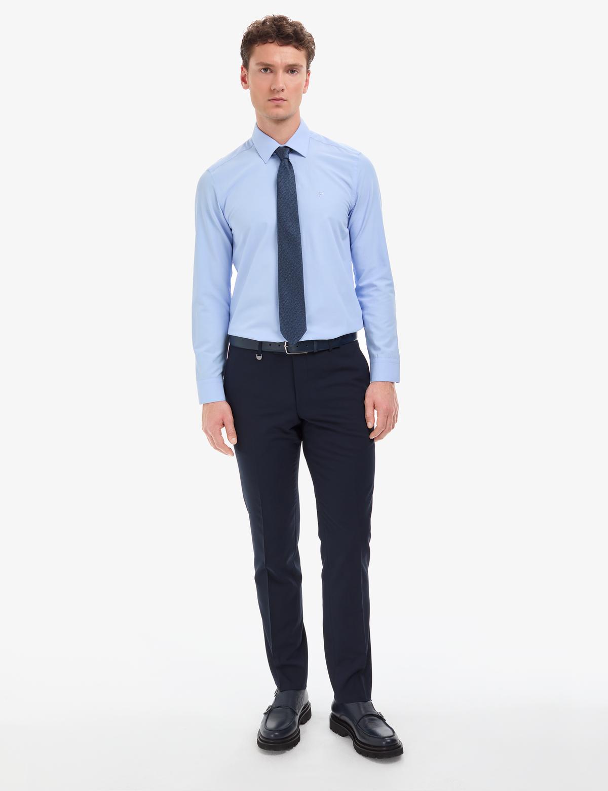 Lacivert Slim Fit Kumaş Pantolon