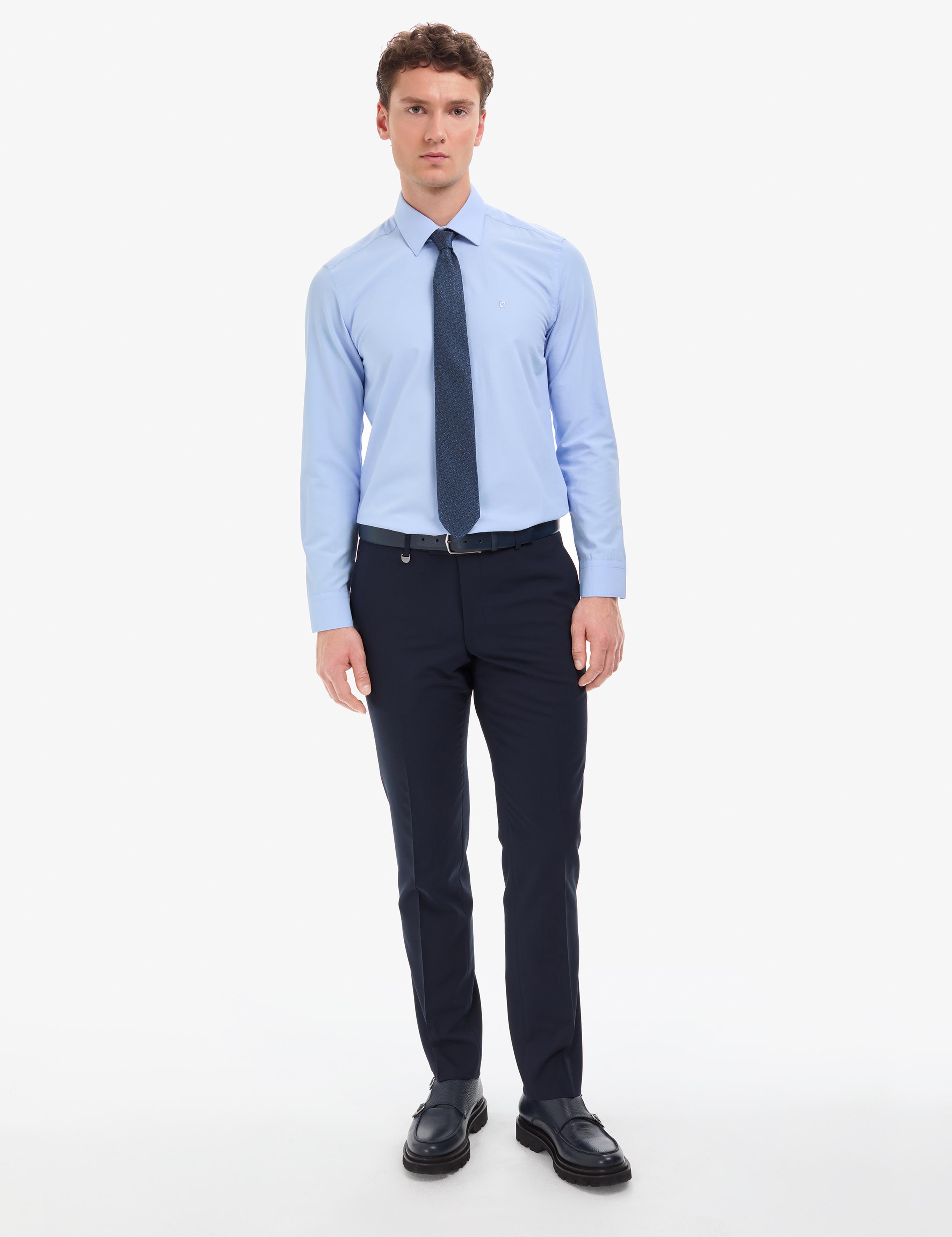Lacivert Slim Fit Kumaş Pantolon
