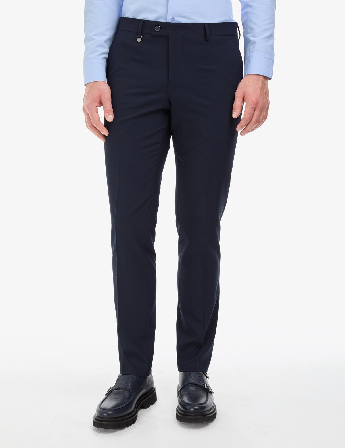 Lacivert Slim Fit Kumaş Pantolon - 50324459045